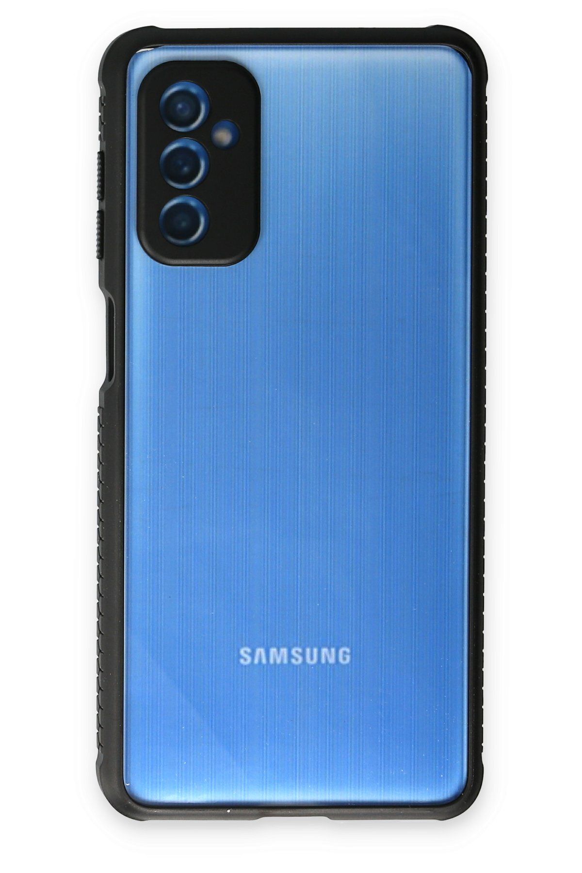 NewFace Samsung Galaxy M52 5G Kılıf Miami Şeffaf Silikon - Siyah ZRNET