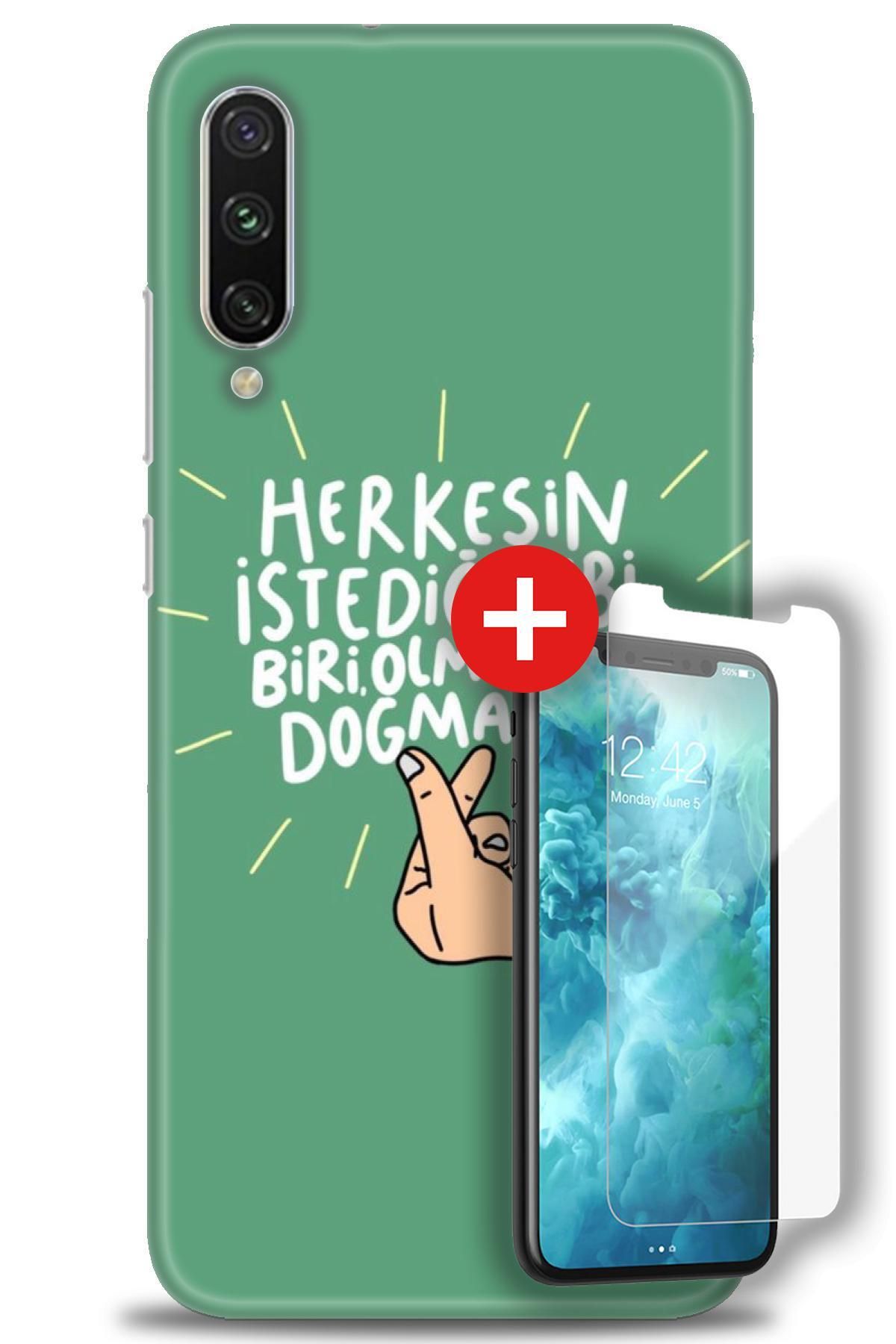 kılıfevreni Xiaomi Mi A3 HD BASKILI KILIF + MAT DAVİN KIRILMAZ EKRAN KORUYUCU  c (5)