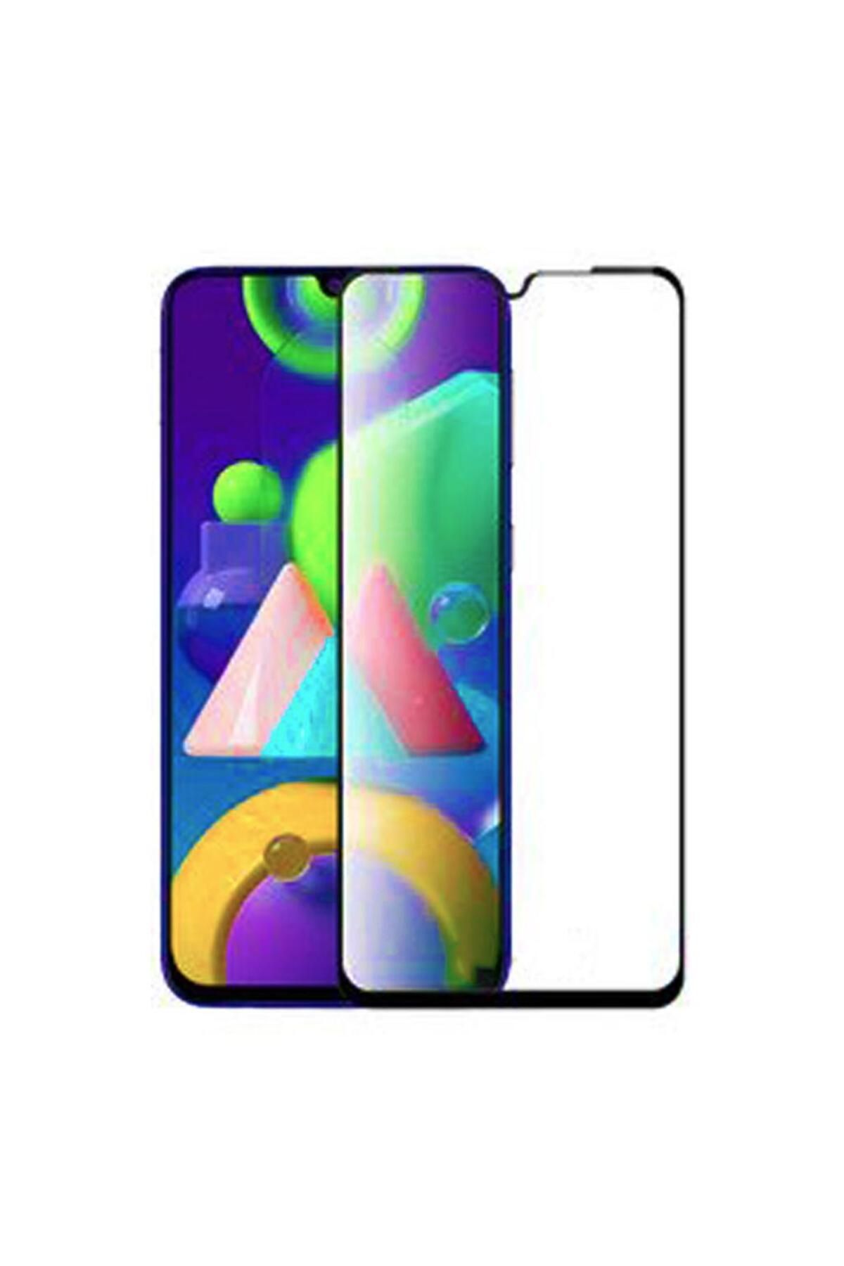 bzontech Samsung Galaxy M21 Ekran Koruyucu 9D Tam Kaplayan Kavisli