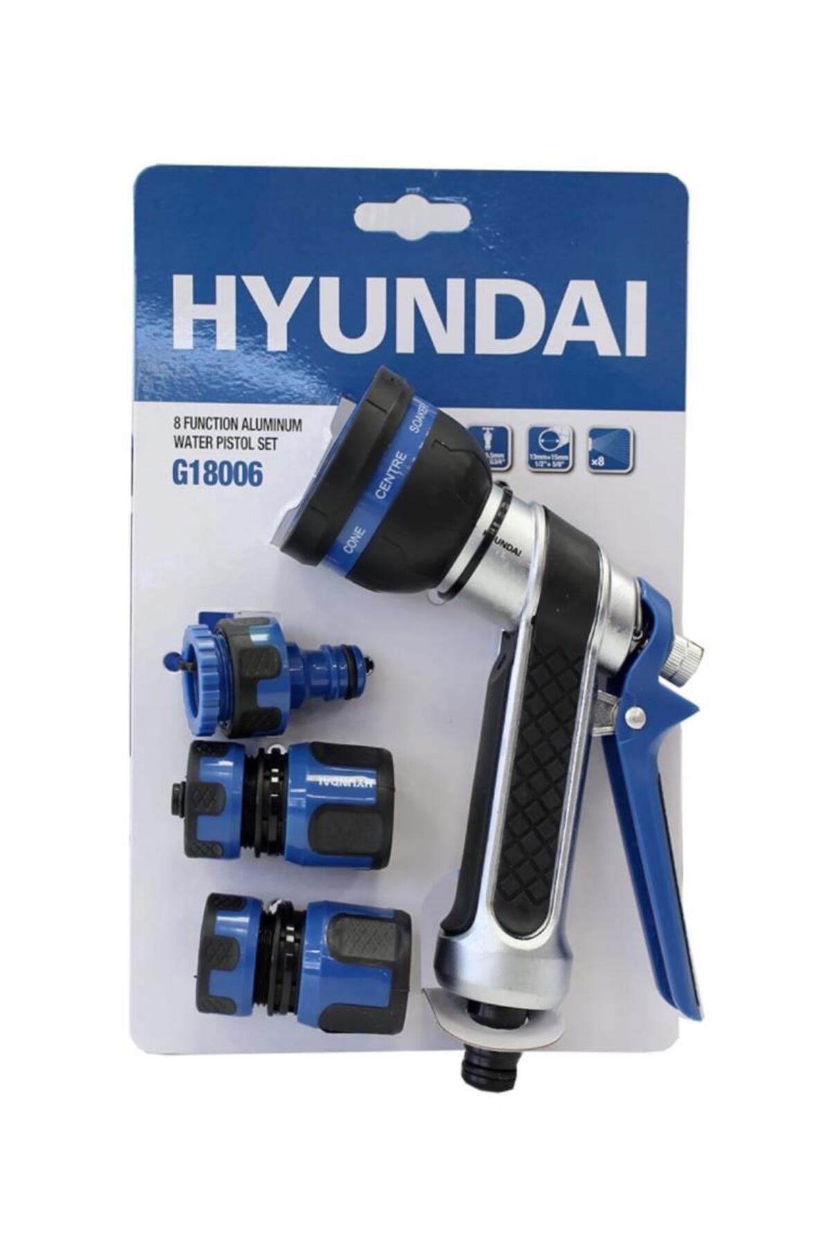 Haruumi商品です Hyundai G18006 Su Tabancası Alüminyum 8 Fonksiyonlu Adaptör Setli
