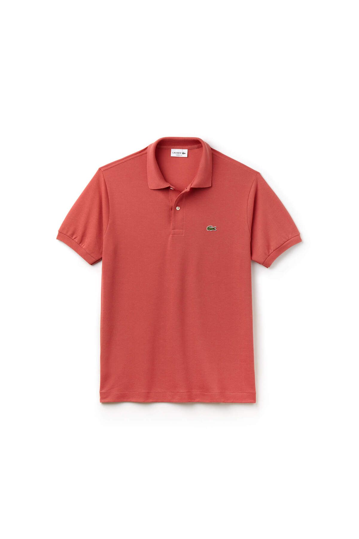 تی شرت یقه پولو نارنجی مردانه L.12.12 کلاسیک مناسب چوگان صورتی Lacoste