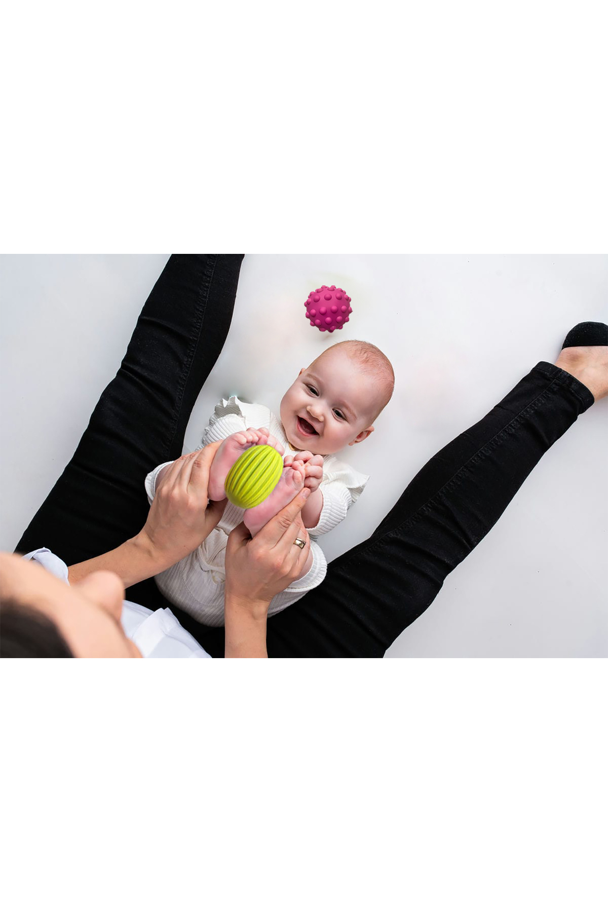 hugamama Sensory Duyusal Bebek Topları - 6lı paket fotoğrafı 7 (önizleme)