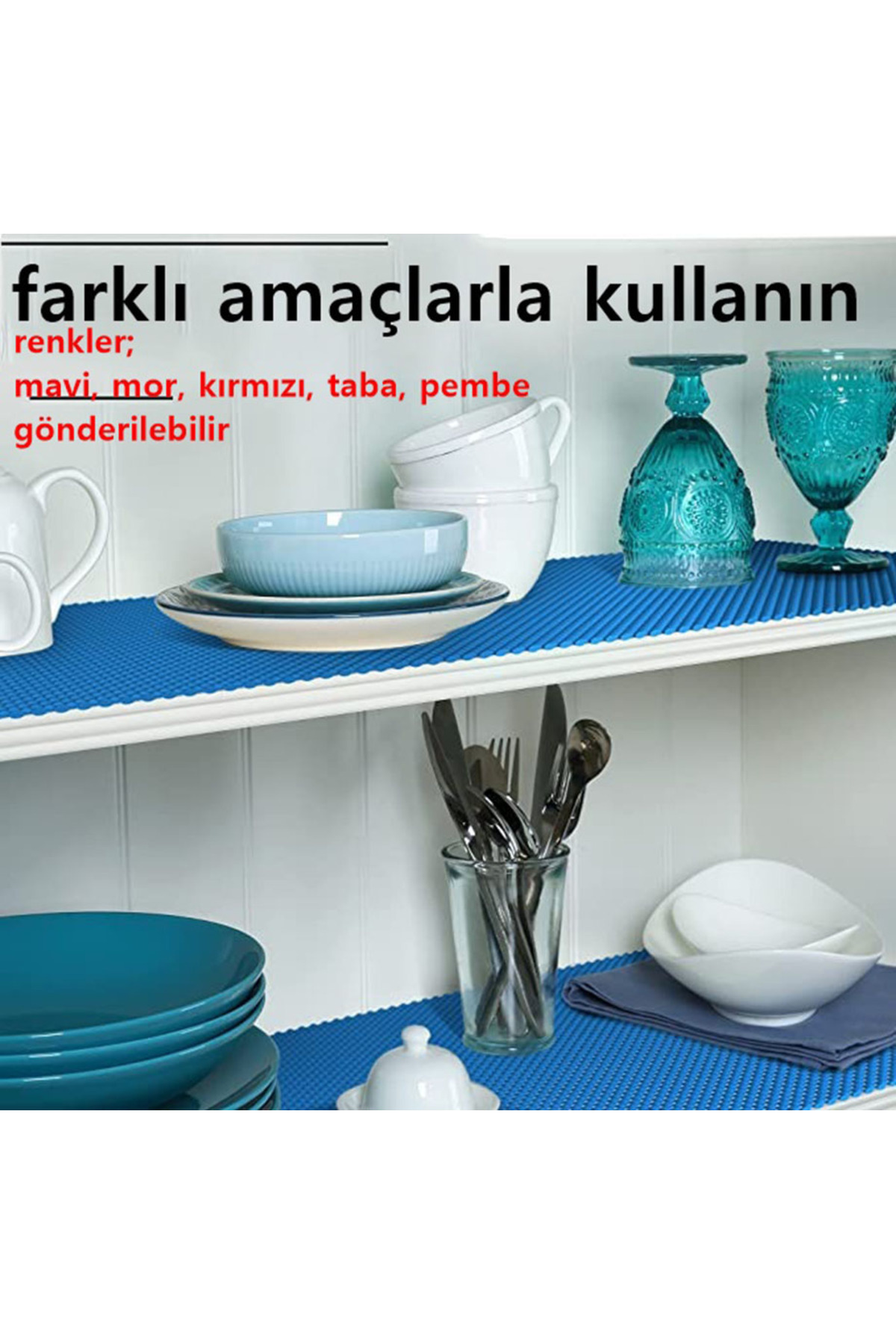 Transformacion-60X100Cm Tableware Cabinet Non-Slip - Roll Mat Carpet Drawer 719207 6
