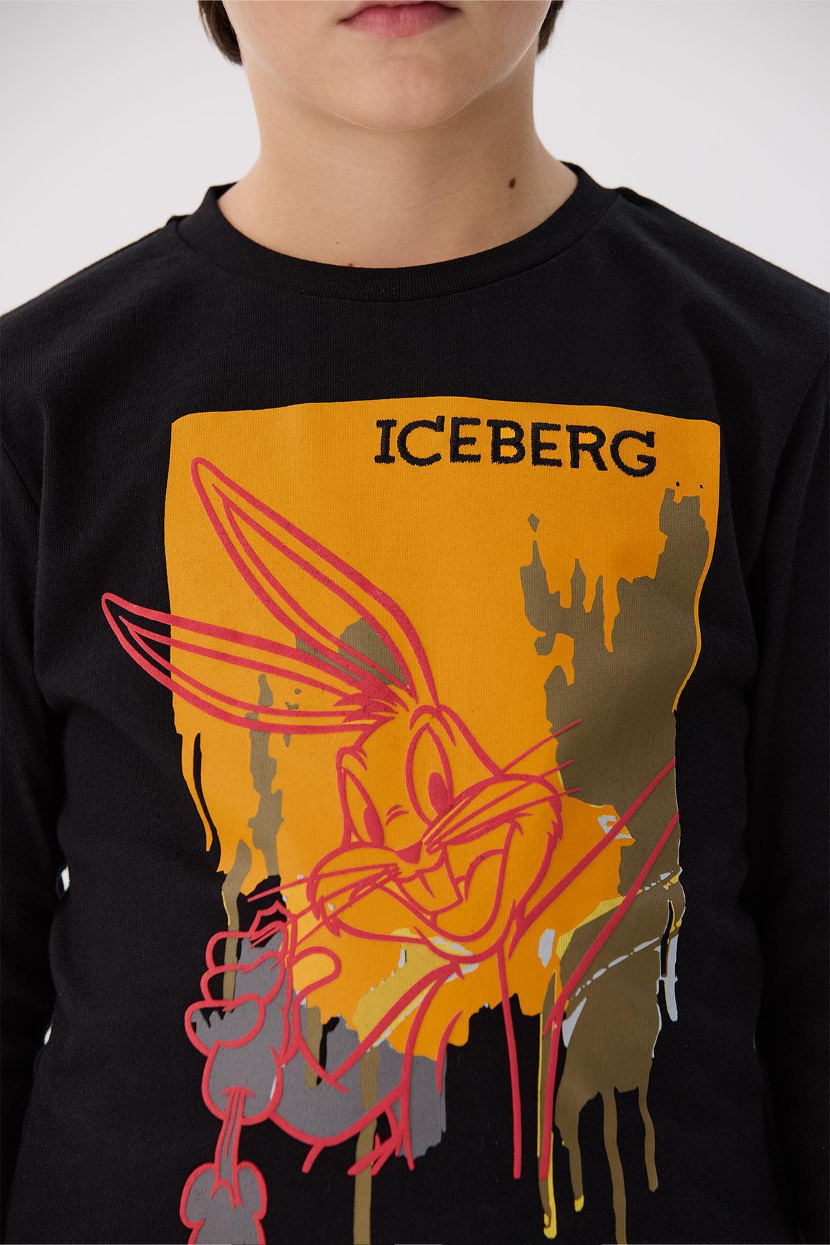 تی شرت پسرانه طرح دار آستین بلند | آیس برگ Iceberg 24FWITS5311 - تصویر 3
