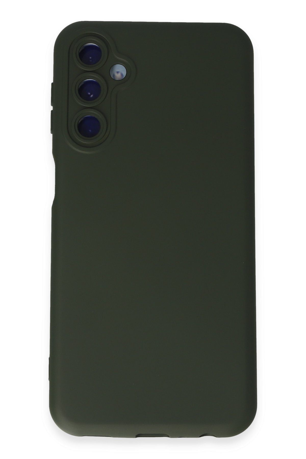 NewFace Galaxy M34 5G uyumlu  Kılıf Nano içi Kadife Silikon - Koyu Yeşil GLSTD