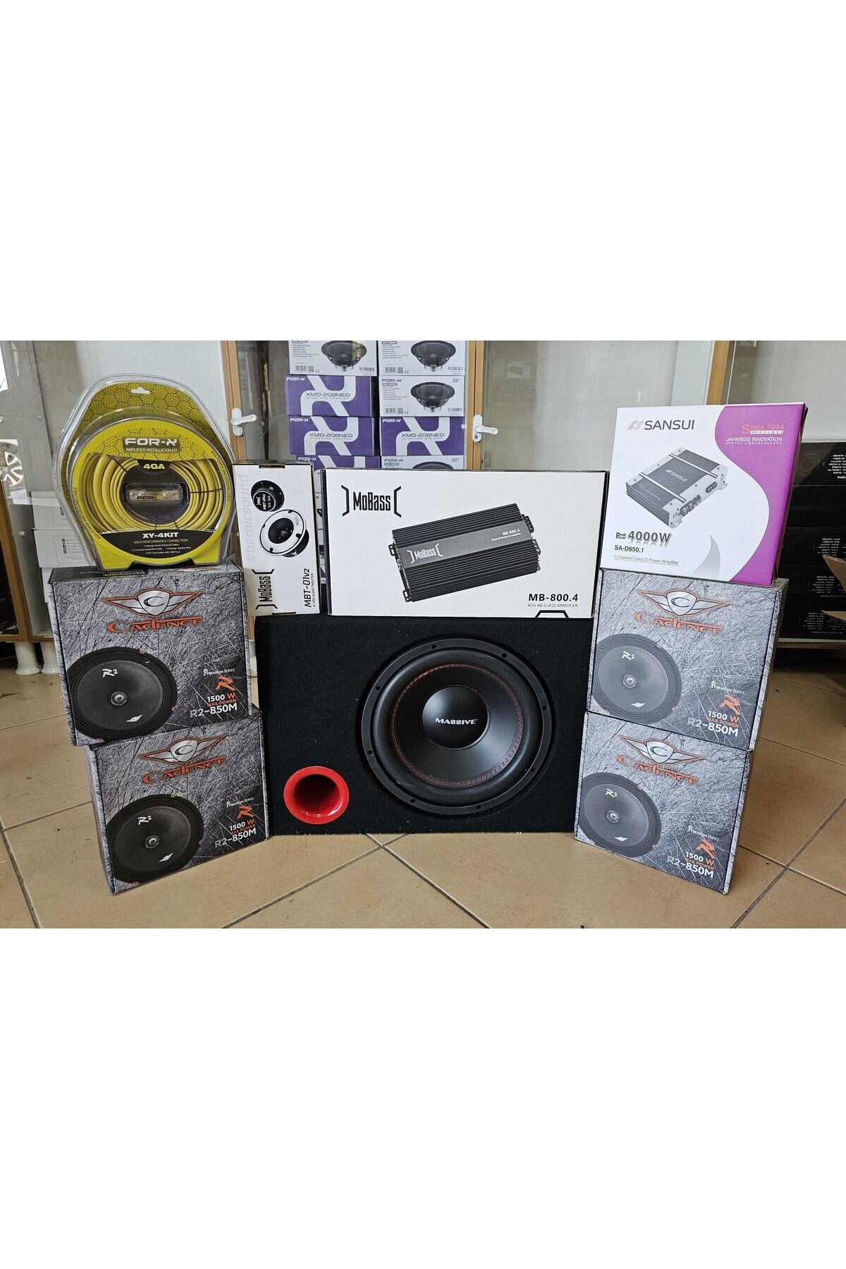 AKGÖZ SOUND PAKET SES SİSTEMİ CADENCE 20 CM 120 RMS PAKETİ