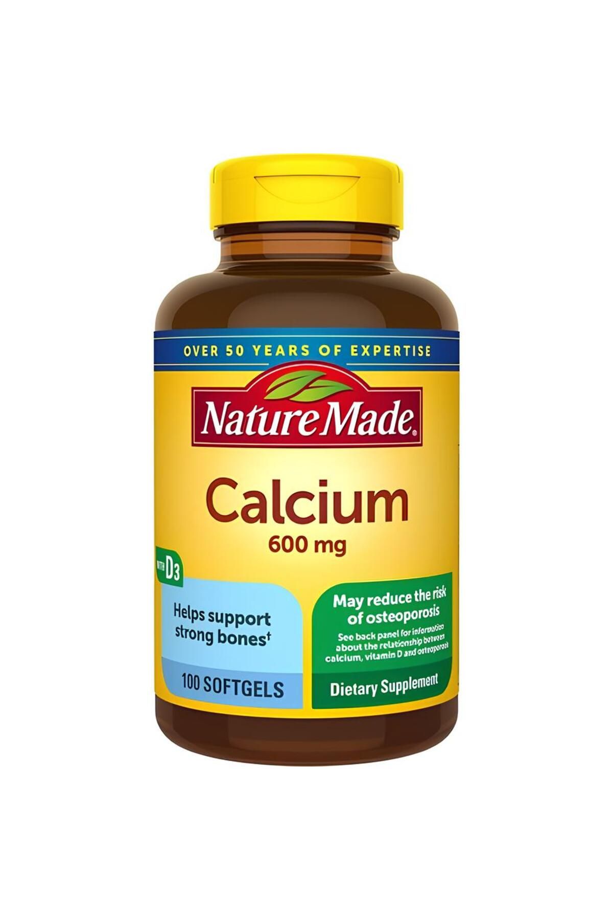 Nature Made Calcium 600mg 100 Softgels