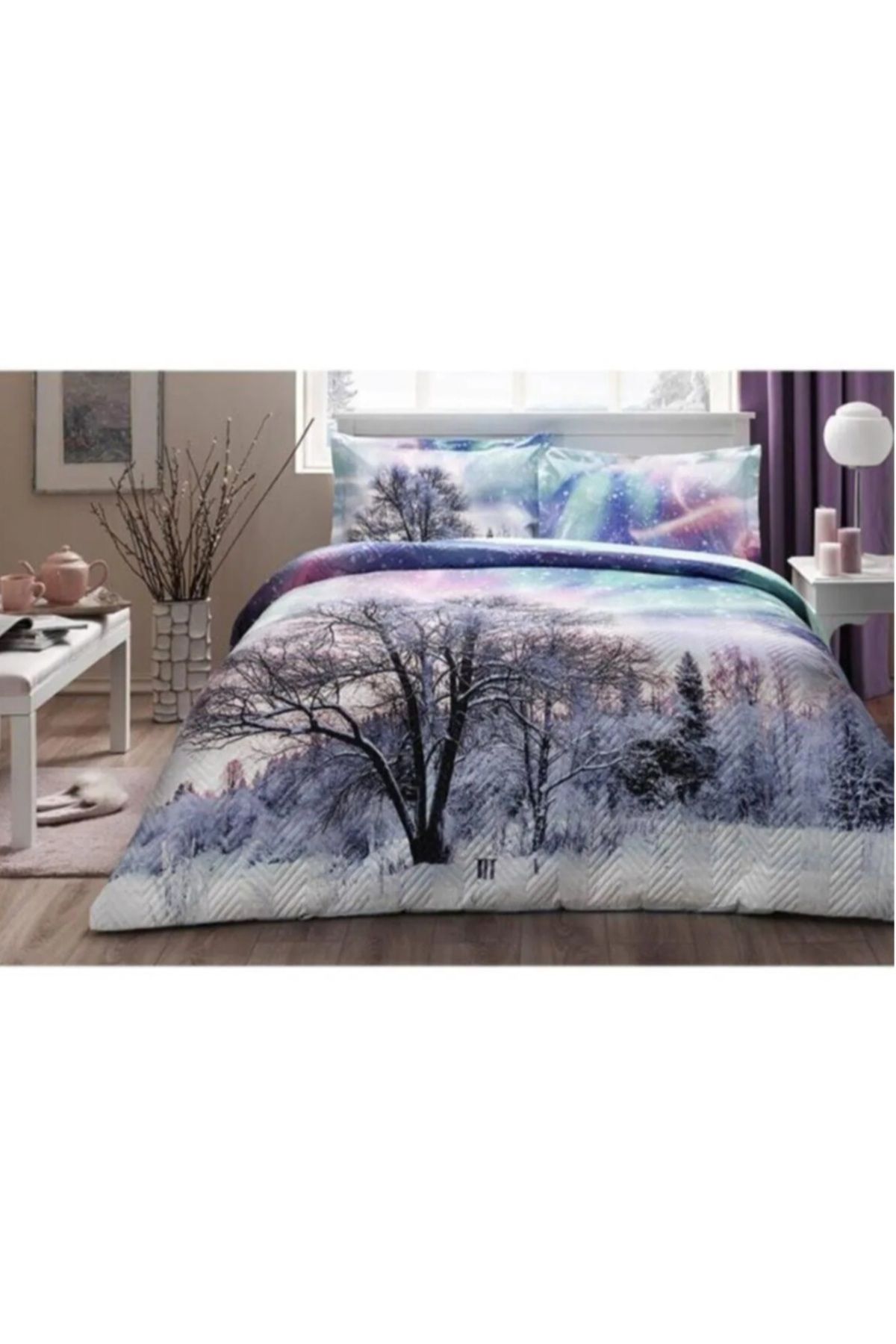 Özdilek-Outlet Northern Lights - Double Quilted Duvet Cover (the Product Comprises a Piece of Duvet Cover) 1