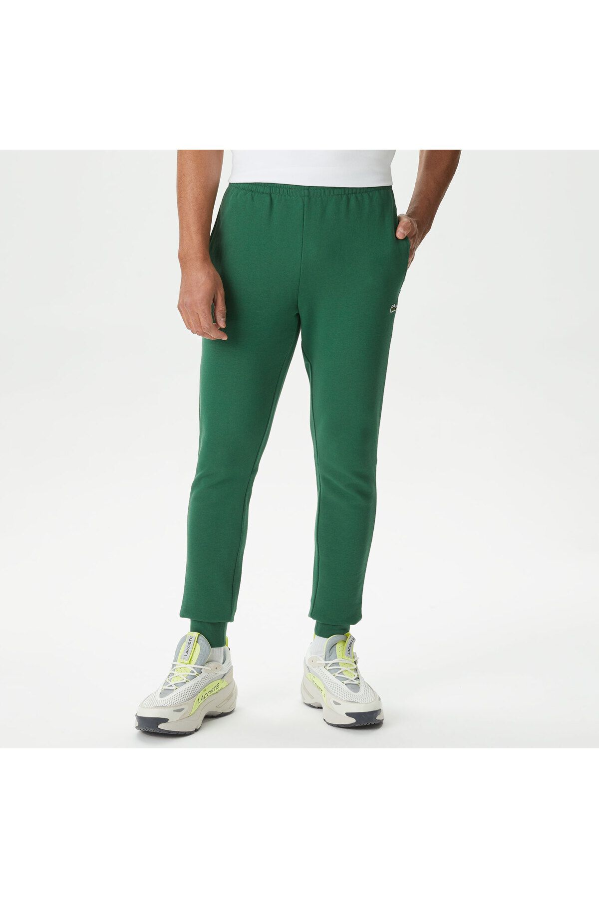 شلوار گرمکن سبز مردانه لباس باریک و شش Lacoste