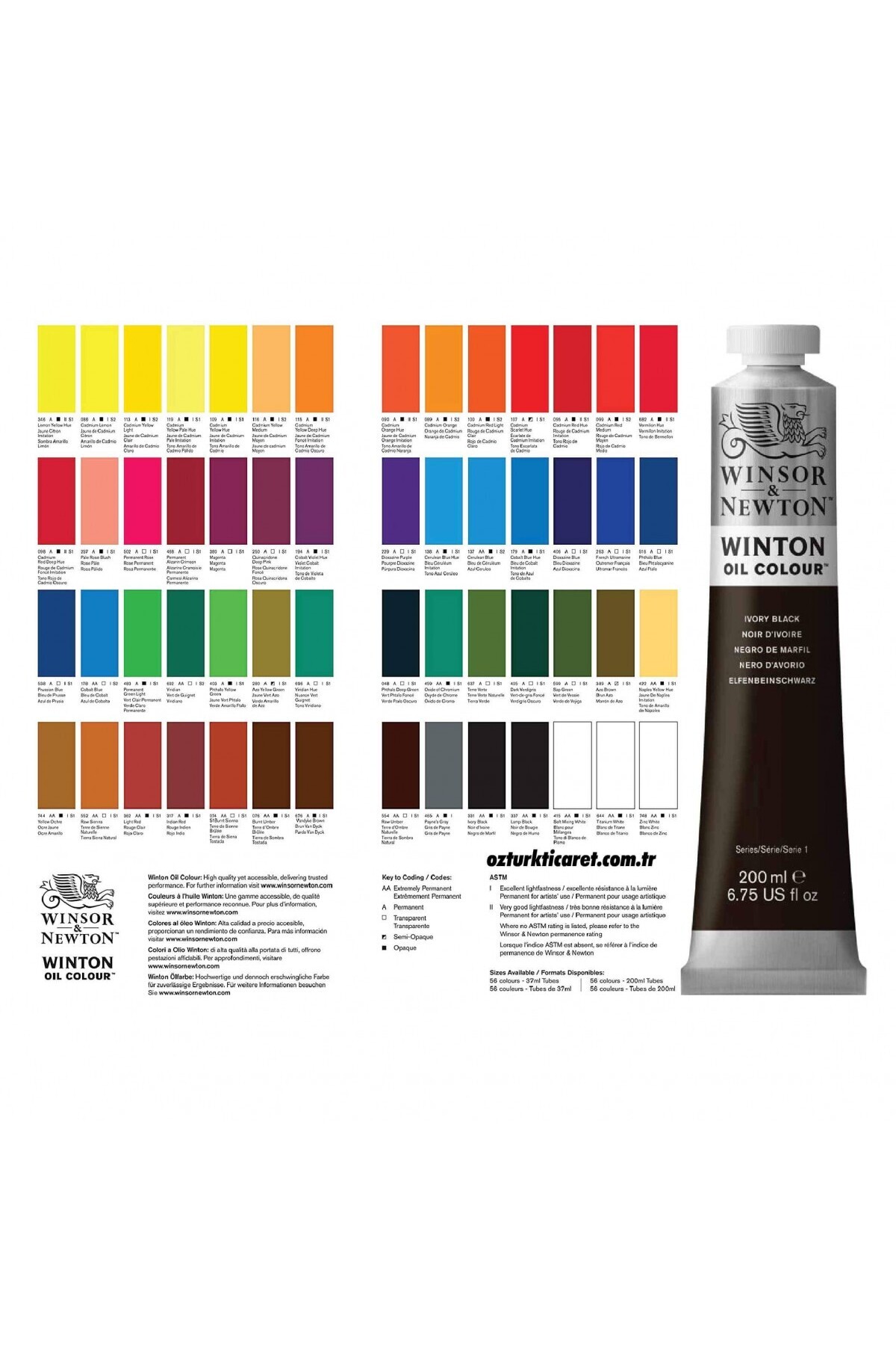 Winsor Newton Winton Yağlı Boya 200ml Zinc White / 748