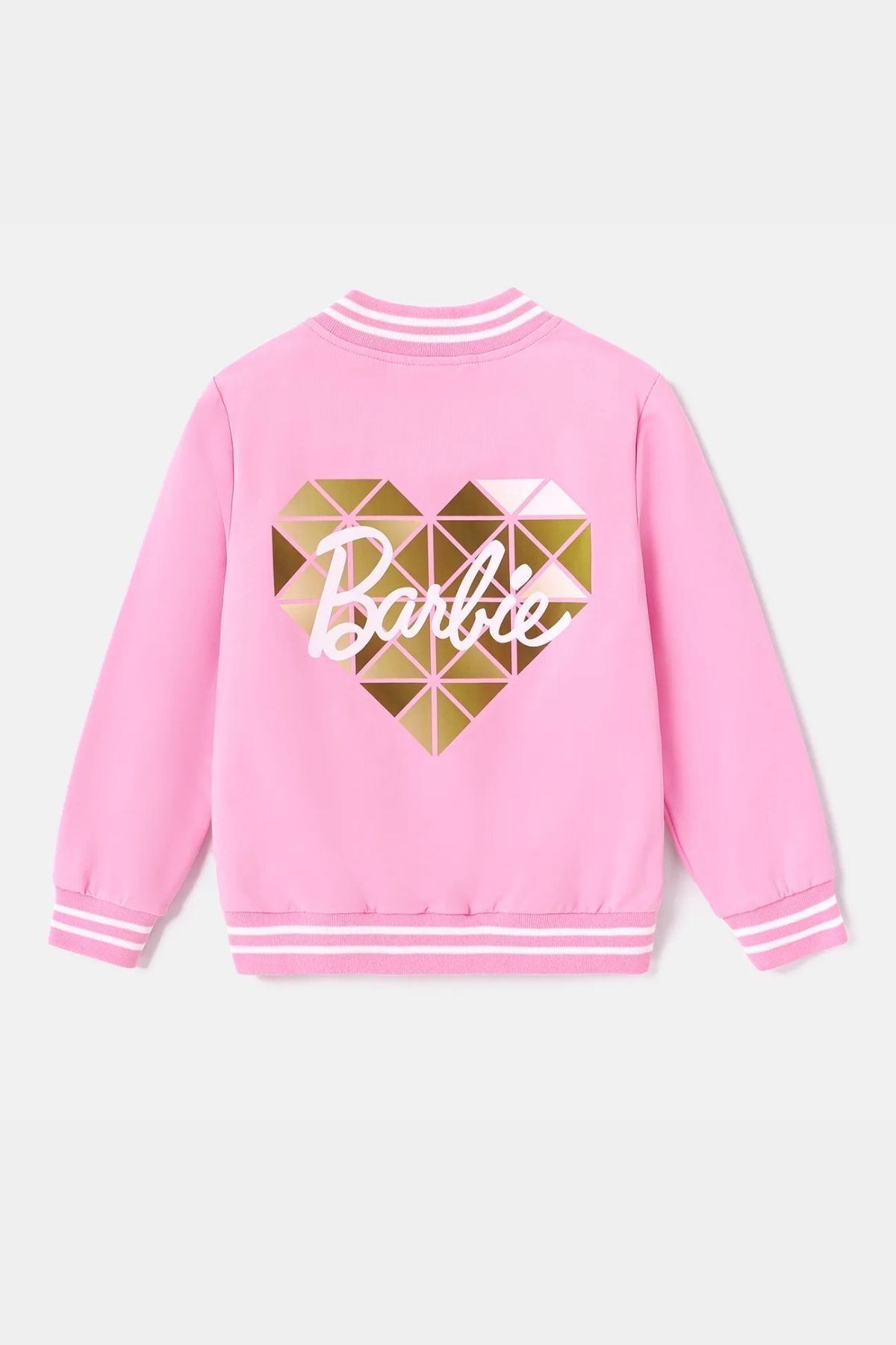 Astranova-Astrnvstrtwr Barbie Logo Diamond Detailed Children's College Jacket 2