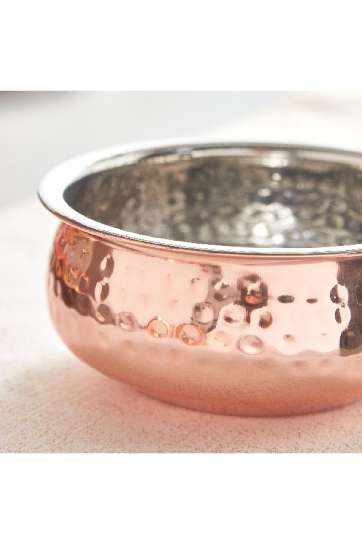 Home Box-Copper Shine Serving Vessel with Hammered Finish - 25 cm 4