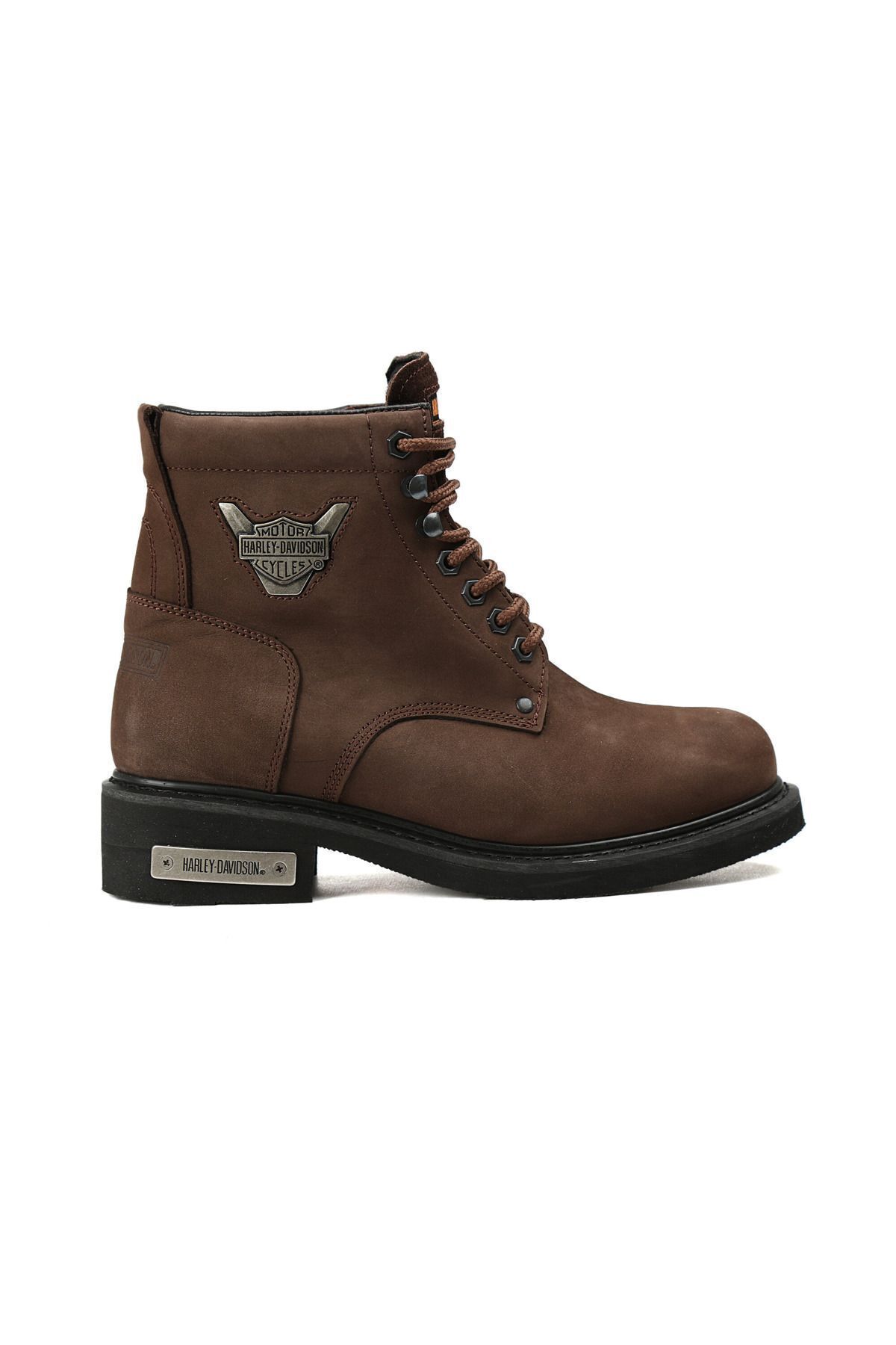 Harley Davidson-Rubber Sole Leather Boots 1