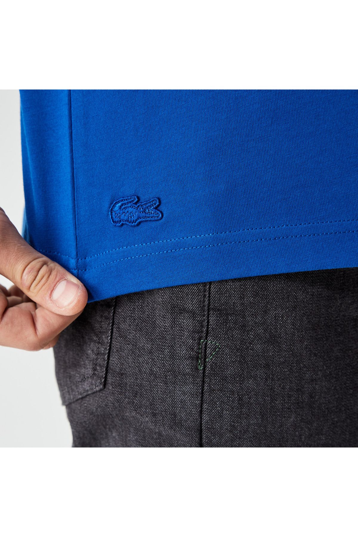 تی شرت آبی مردانه اصلی Lacoste