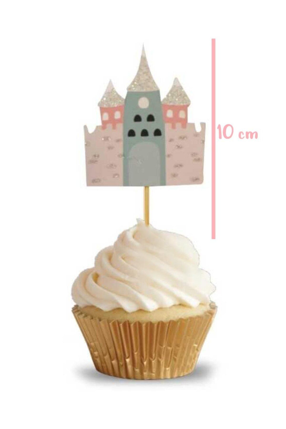 Le Mabelle-Set of 10 Toothpicks with Multicolored Castle and Princess Figures 4