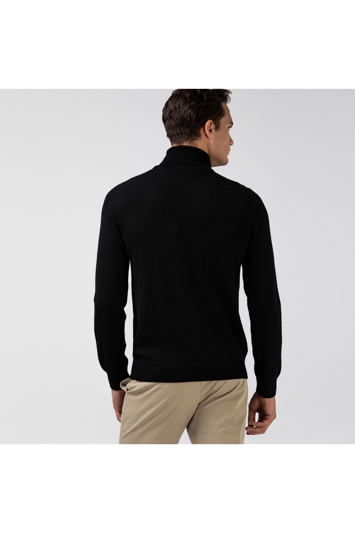 پلیور مشکی مردانه لباس آستین بلند مناسب Lacoste