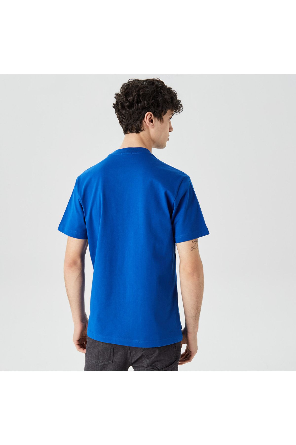 تی شرت آبی مردانه اصلی Lacoste