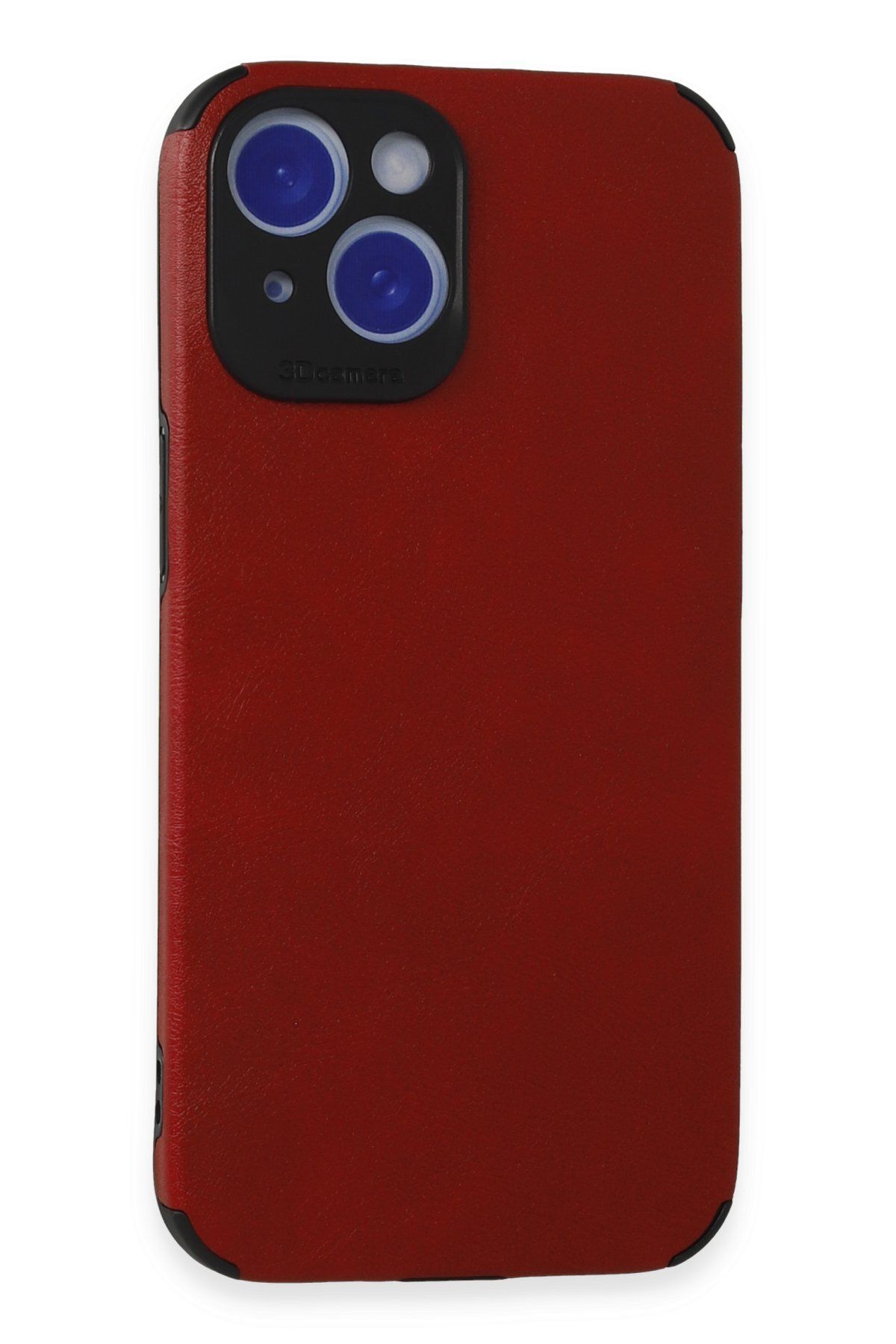 NewFace iPhone 15 Kılıf Loop Deri Silikon - Kırmızı MRAYD