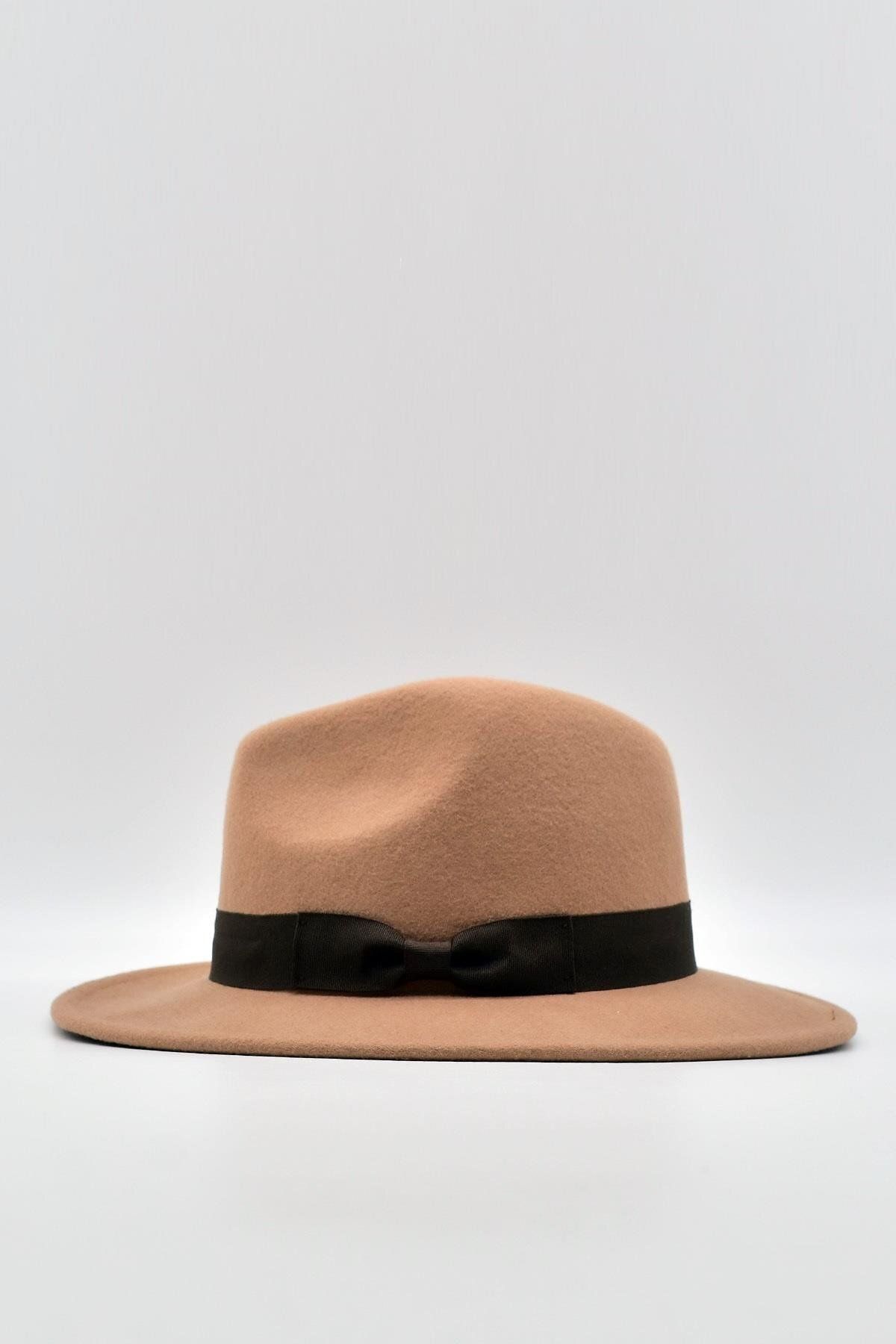 Külah-Indiana Jones Men's Wool Felt Fedora Hat Camel 5