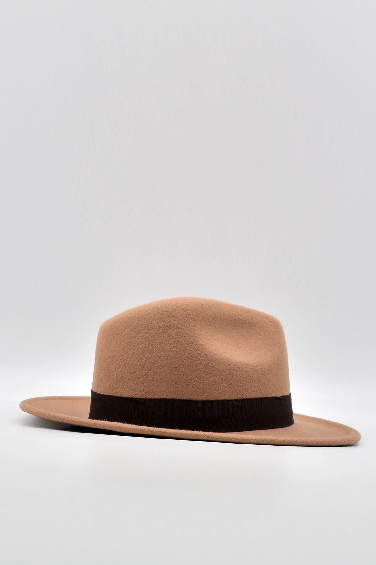 Külah-Indiana Jones Men's Wool Felt Fedora Hat Camel 3