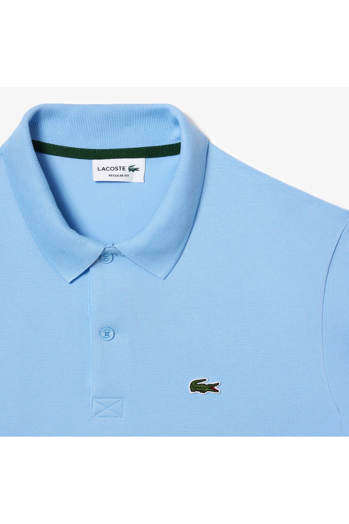 تی شرت یقه پولو آبی مردانه چوگان روشن و منظم Lacoste