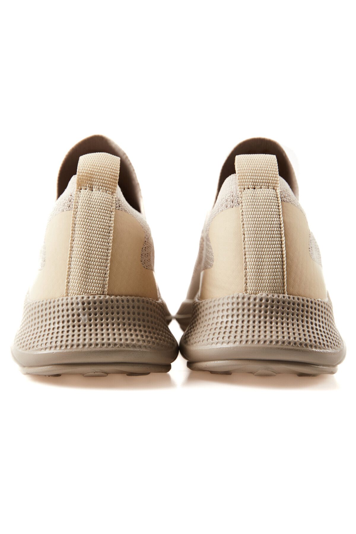 TOMMY LIFE-Beige Men's Sports Shoes - High Sole, Mesh Detail, Light and Flexible - 89120 7