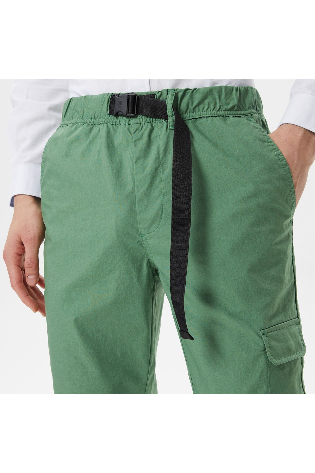 شلوار سبز مردانه خاکی اورجینال Lacoste