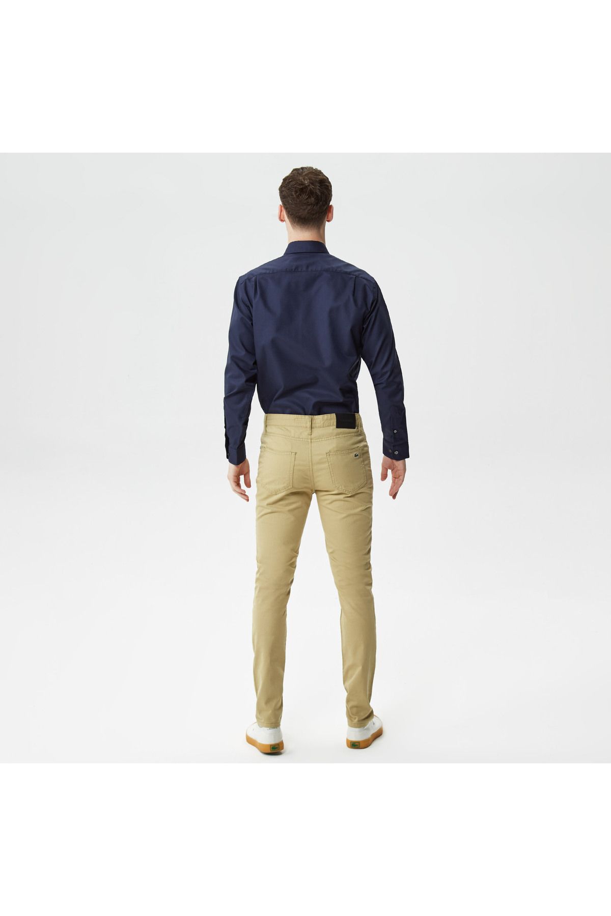 شلوار جین نود مردانه بژ باریک اورجینال Lacoste