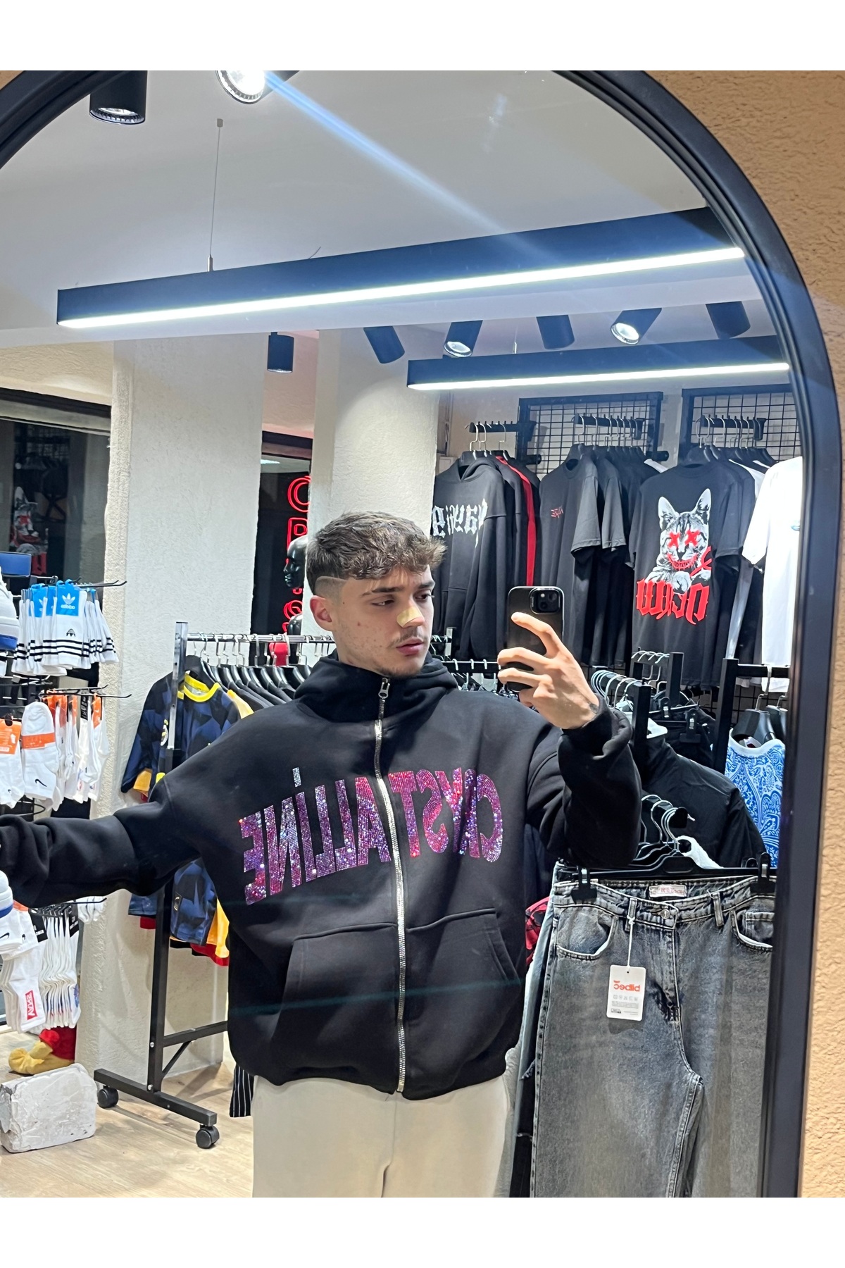 Buka Crys Zip Hoodie — مشکی bukacryszip — تصویر 3 از 3