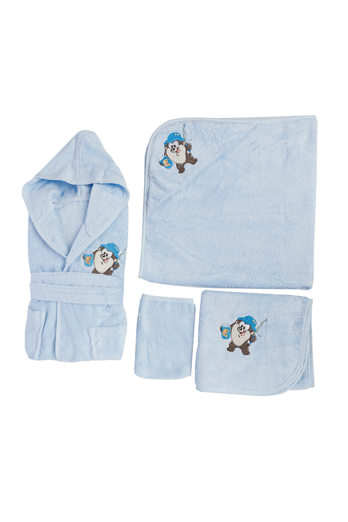 Özdilek Tazmania Lisans Nakışlı Bambu Yenidoğan Bebek Seti fotoğrafı 2 (önizleme)