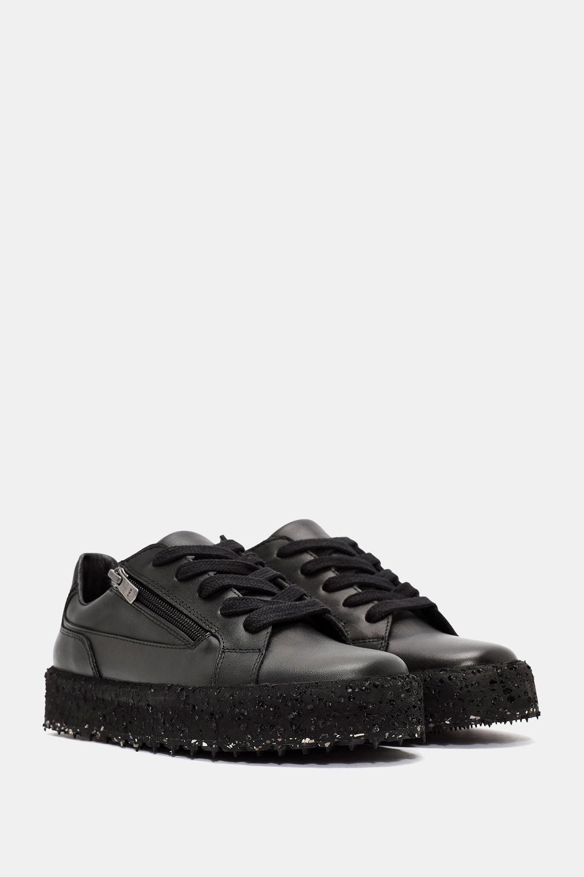 Bestyle-Briar Women's Black Genuine Leather Sneakers 4