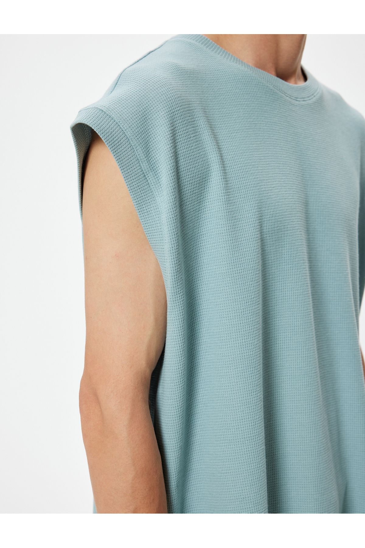 Koton-Tricou fără mâneci din bumbac cu decolteu 5