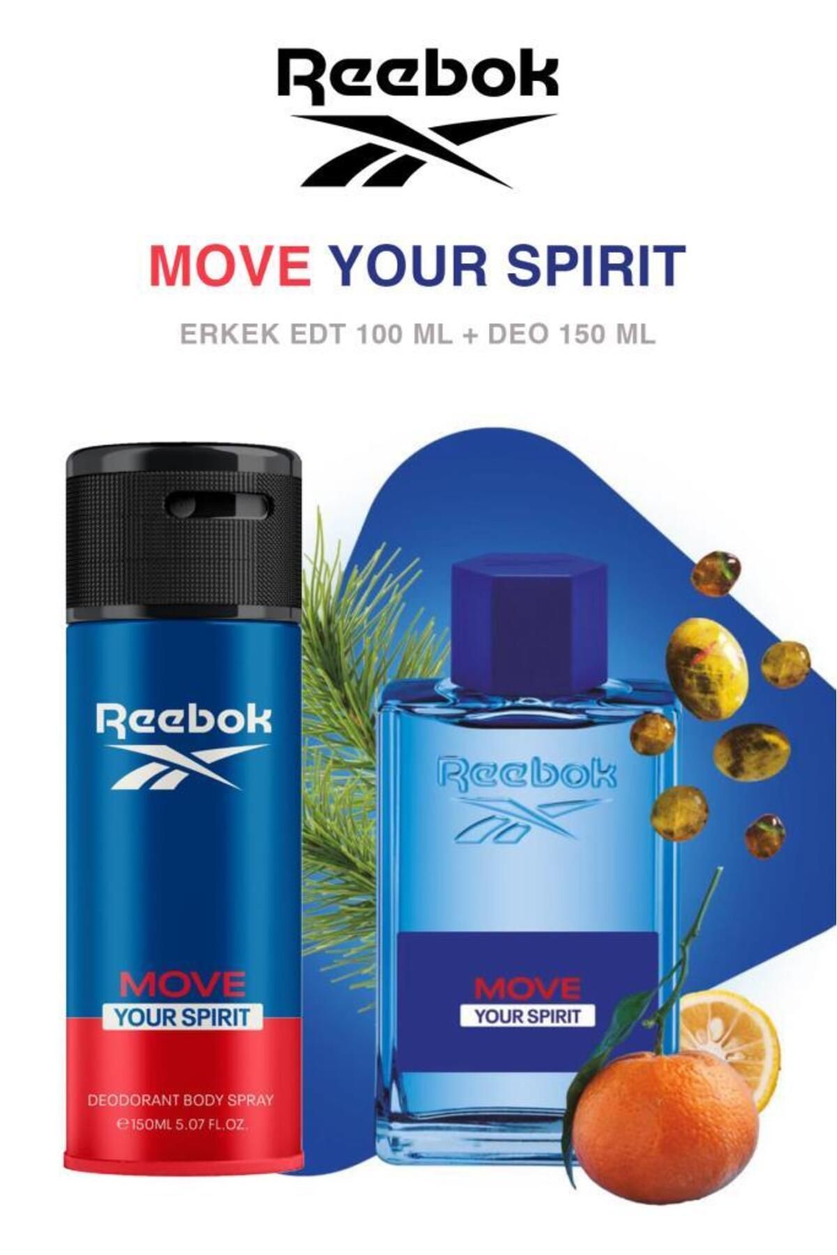 Reebok Move Your Spirit Erkek Parfüm Deodorant Seti