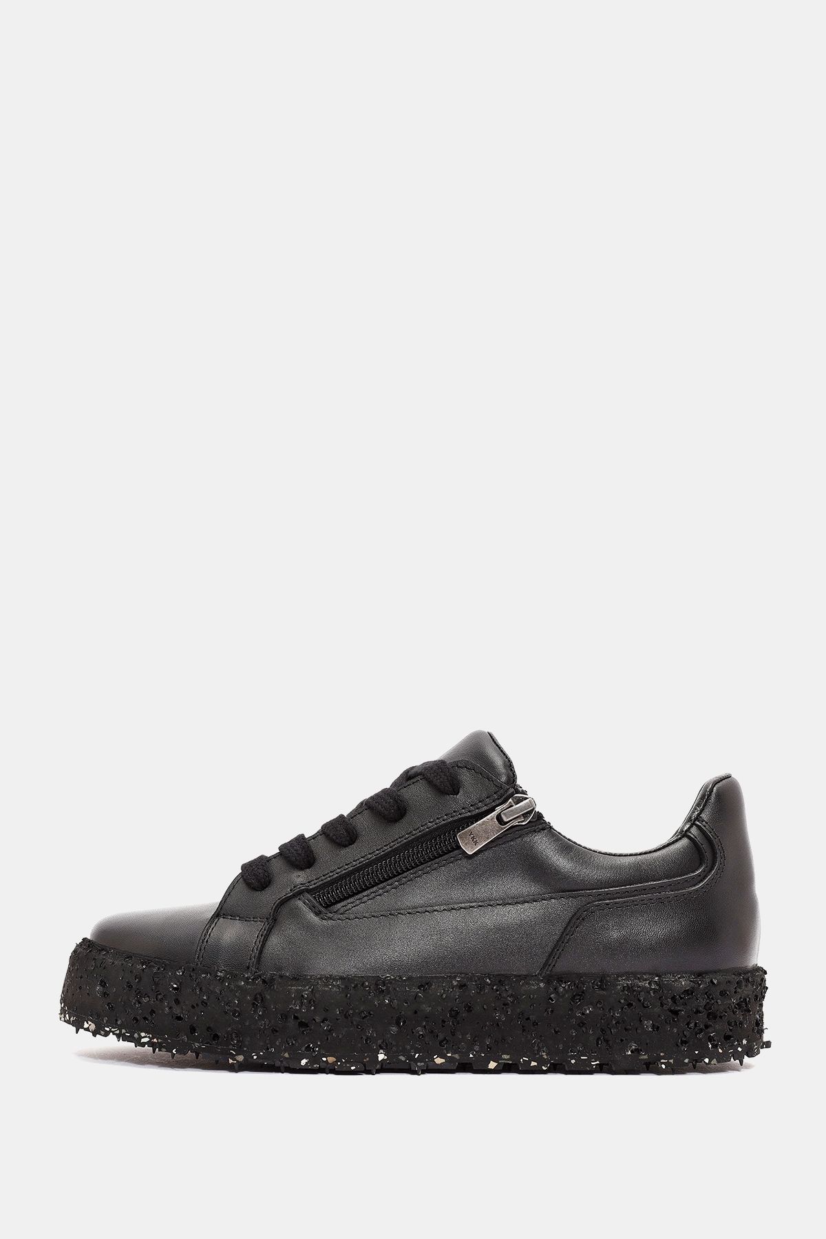 Bestyle-Briar Women's Black Genuine Leather Sneakers 2