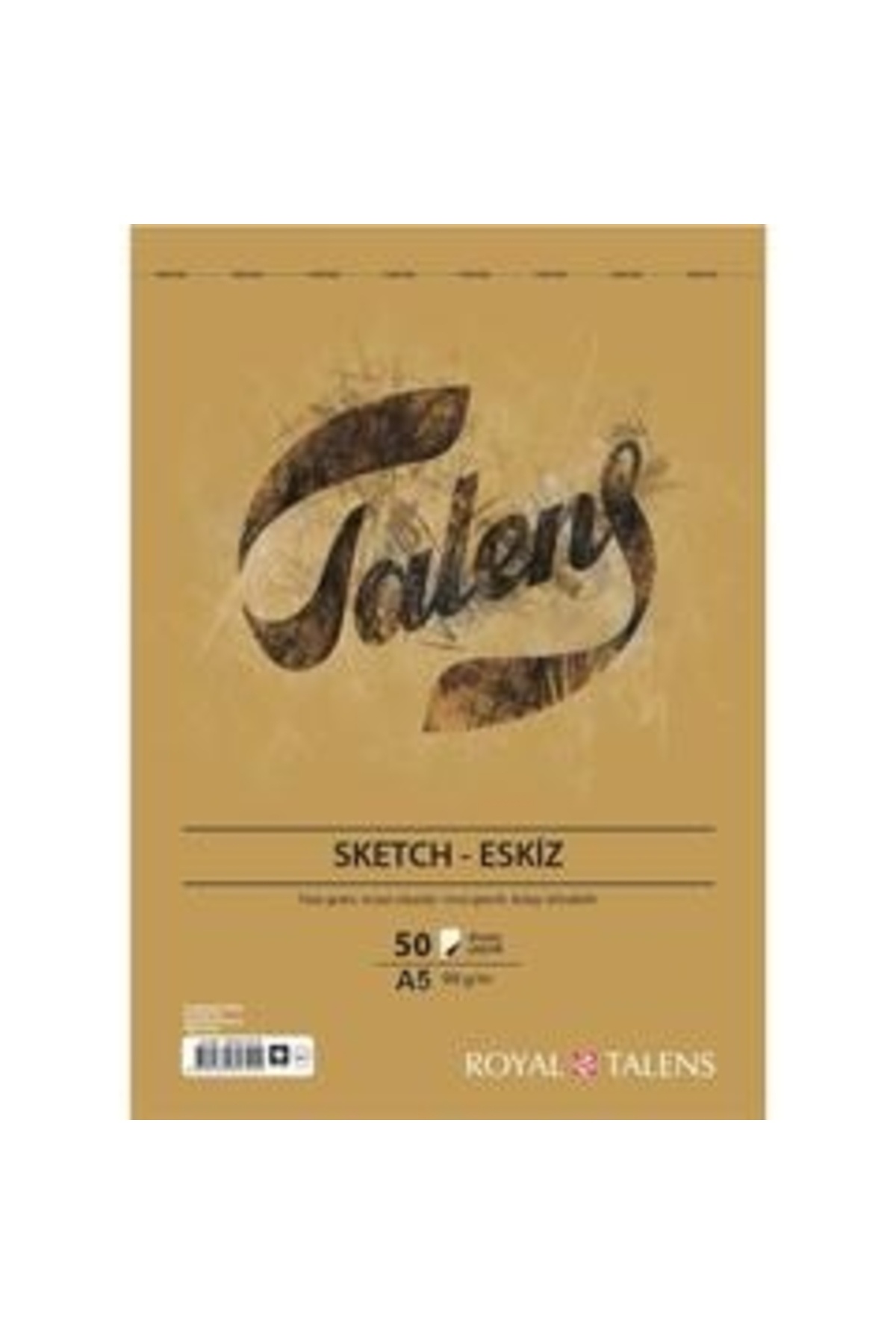 Talens A-5 Eskiz Defteri 90 gr. 50 Yaprak Üsten Spiralli