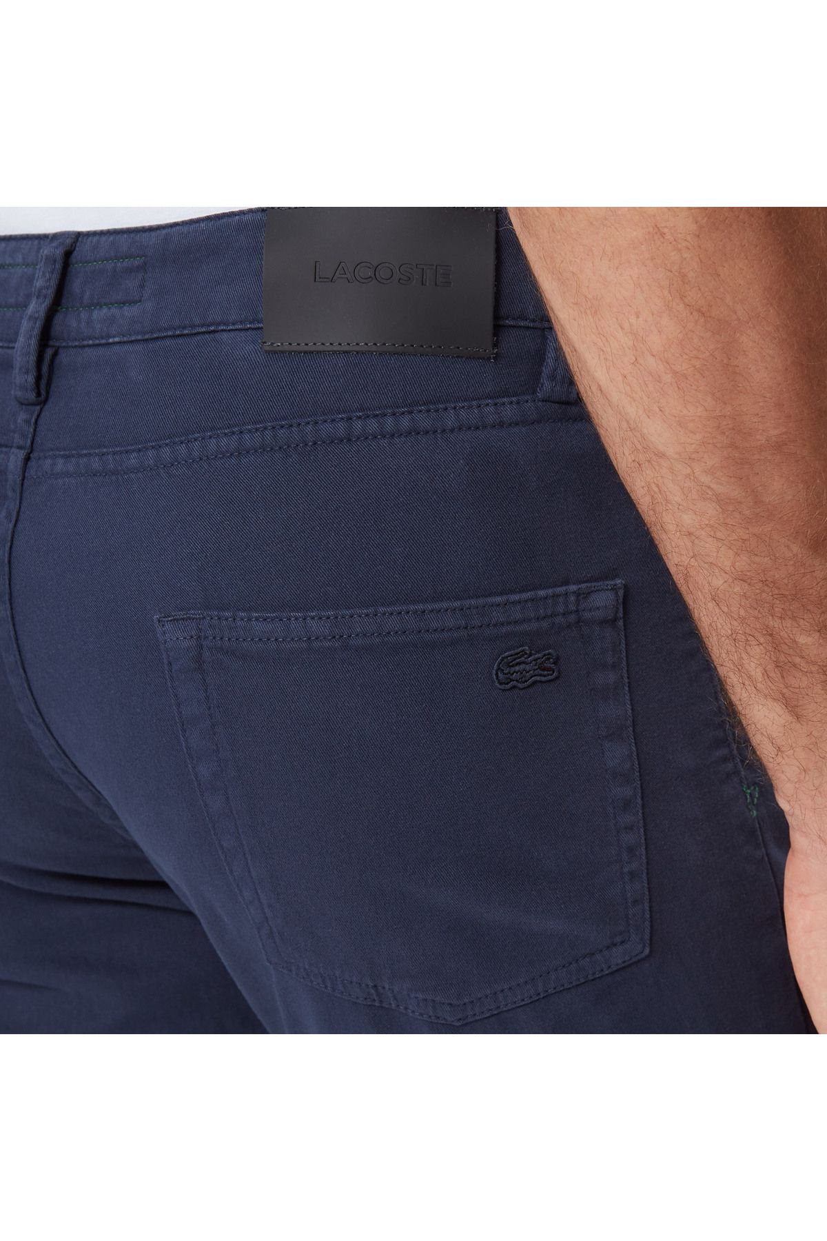شلوار آبی مردانه باریک و اورجینال Lacoste