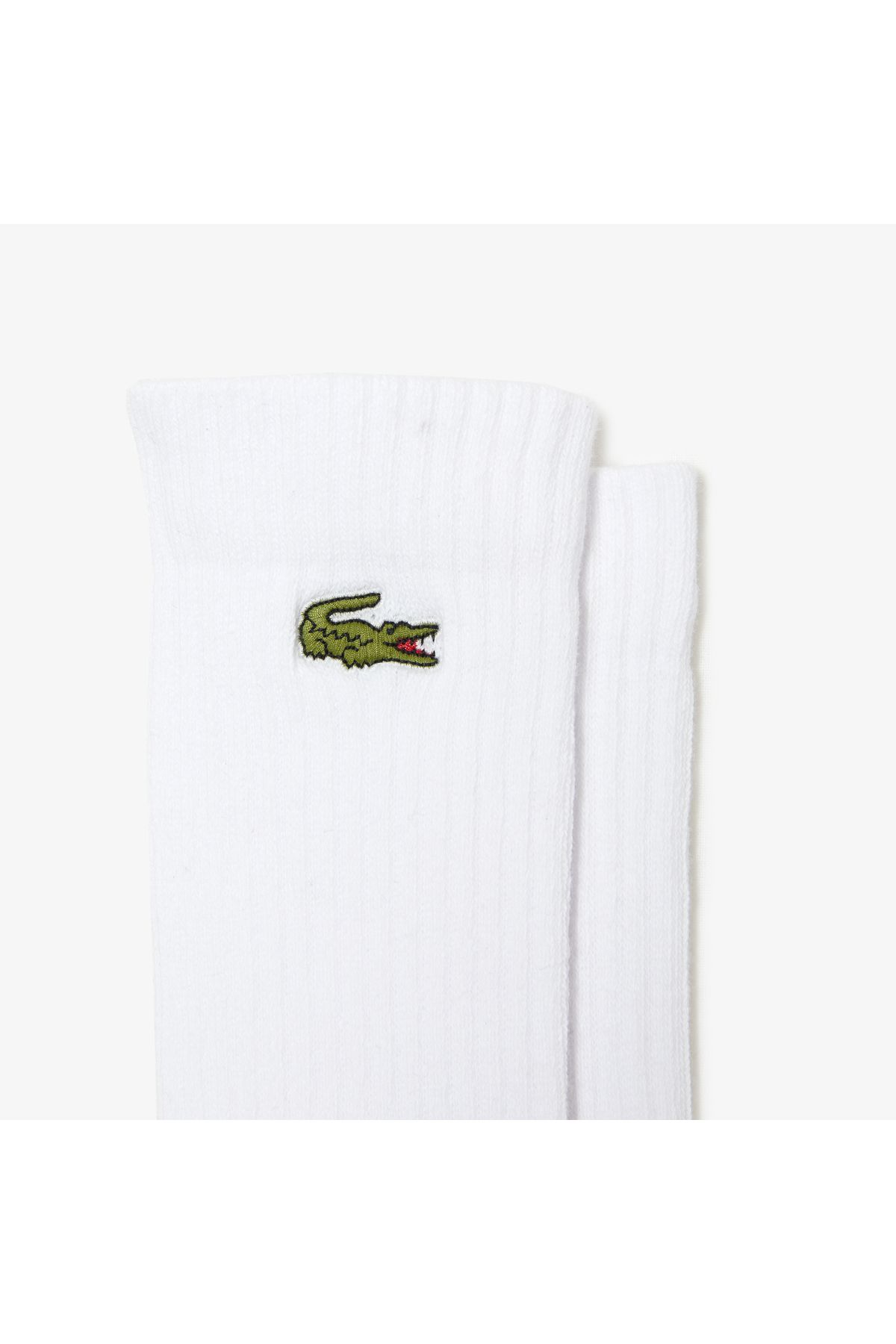 جوراب سفید مردانه 3 قطعه اورجینال Lacoste