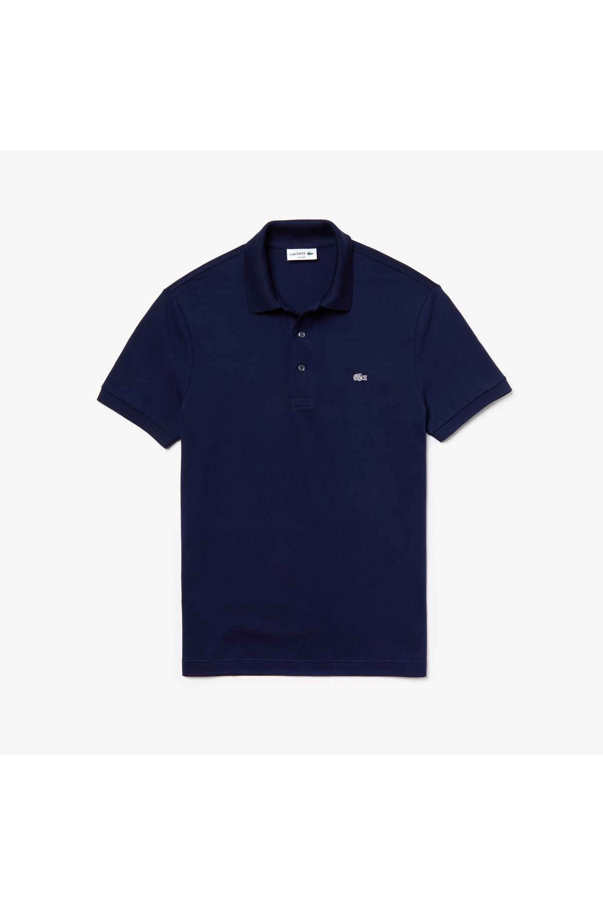 تی شرت یقه پولو مردانه اسکینی چوگان آبی اورجینال Lacoste