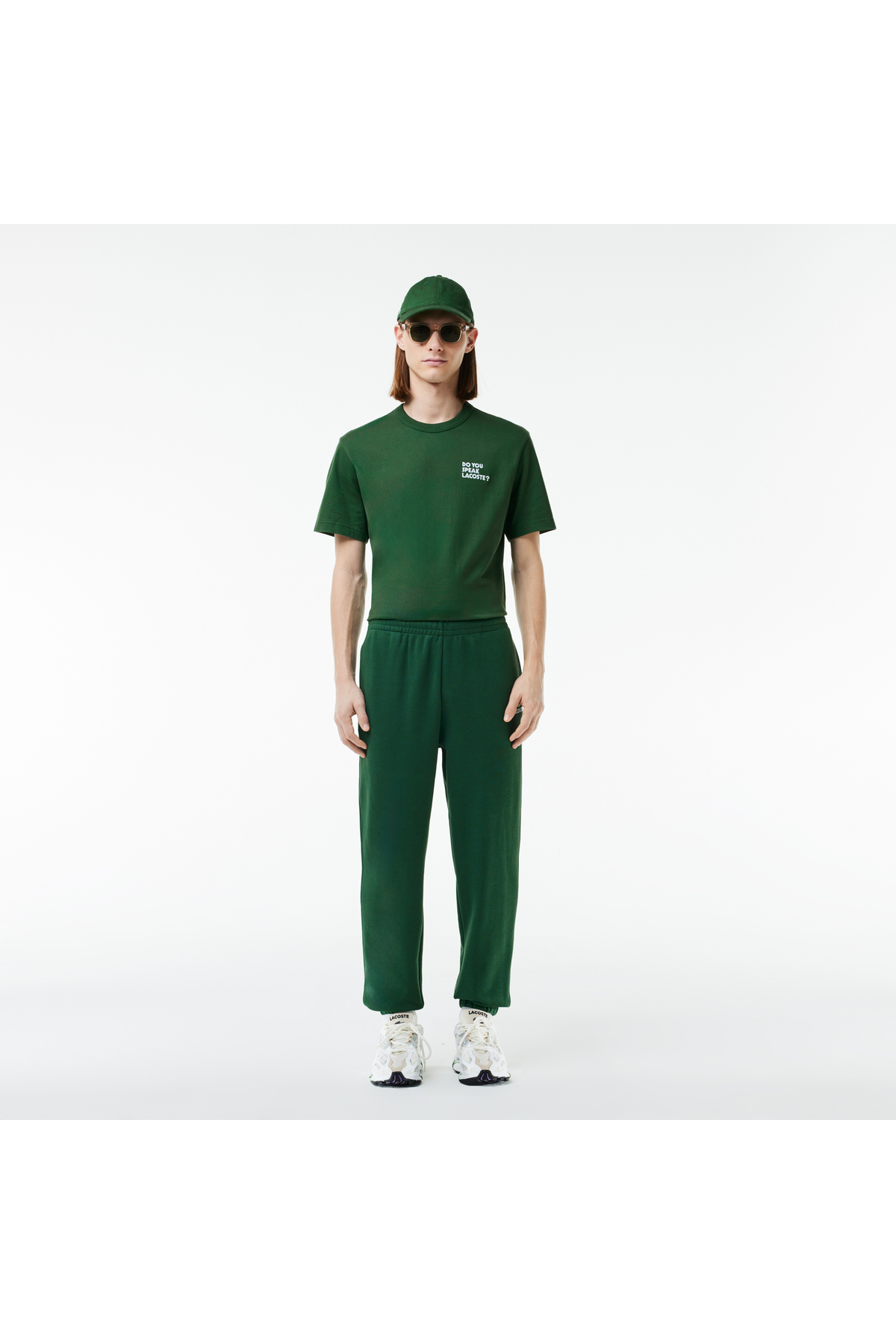 Lacoste Unisex Relaxed Fit Yeşil Eşofman Altı görsel 5