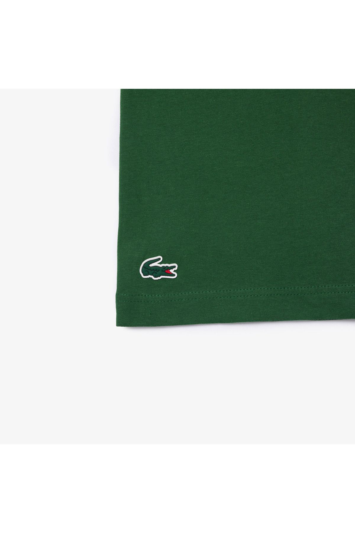 تی شرت سبز مردانه طرح دار با دوچرخه مناسب ورزشی Lacoste
