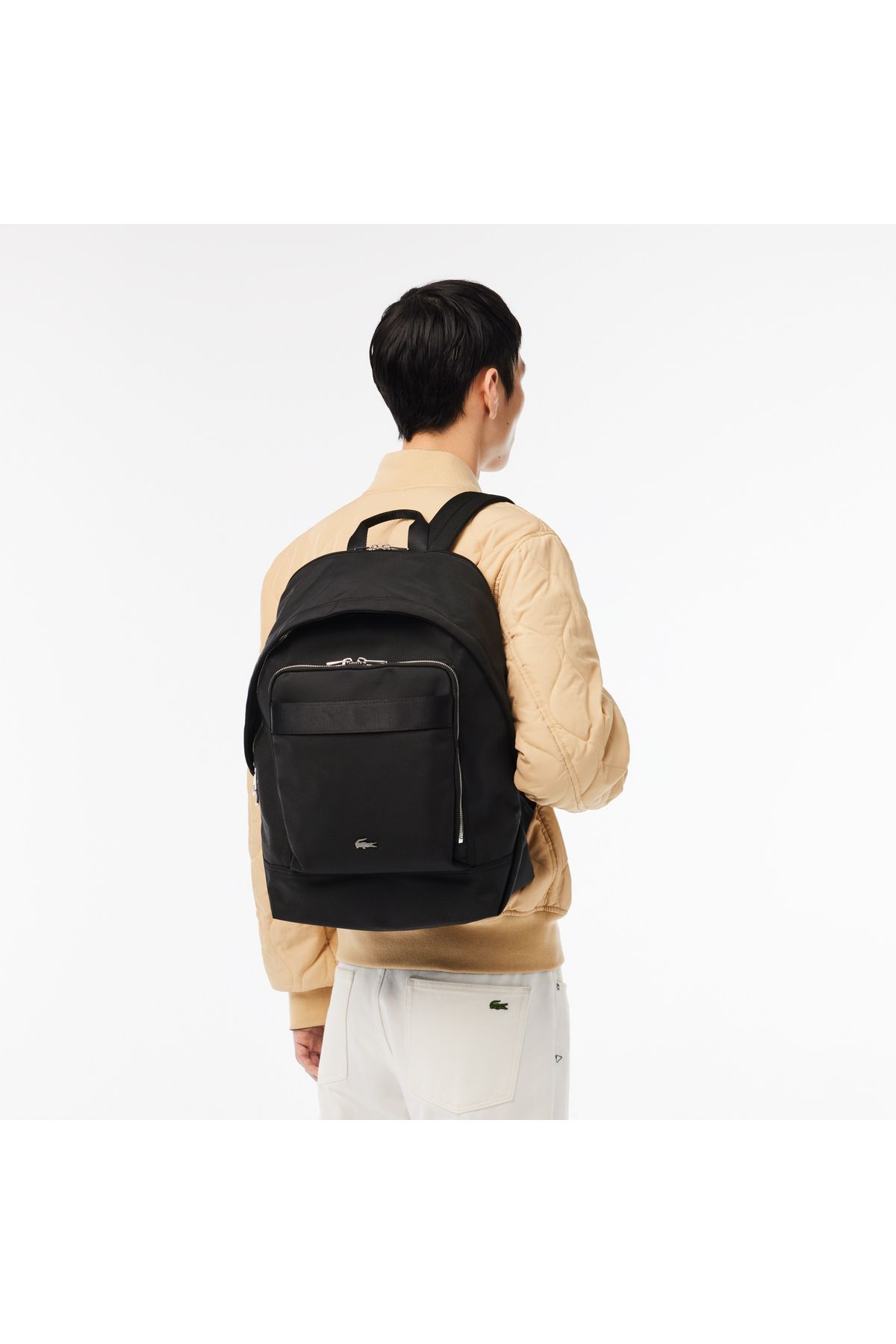 کوله پشتی مشکی مردانه اورجینال Lacoste