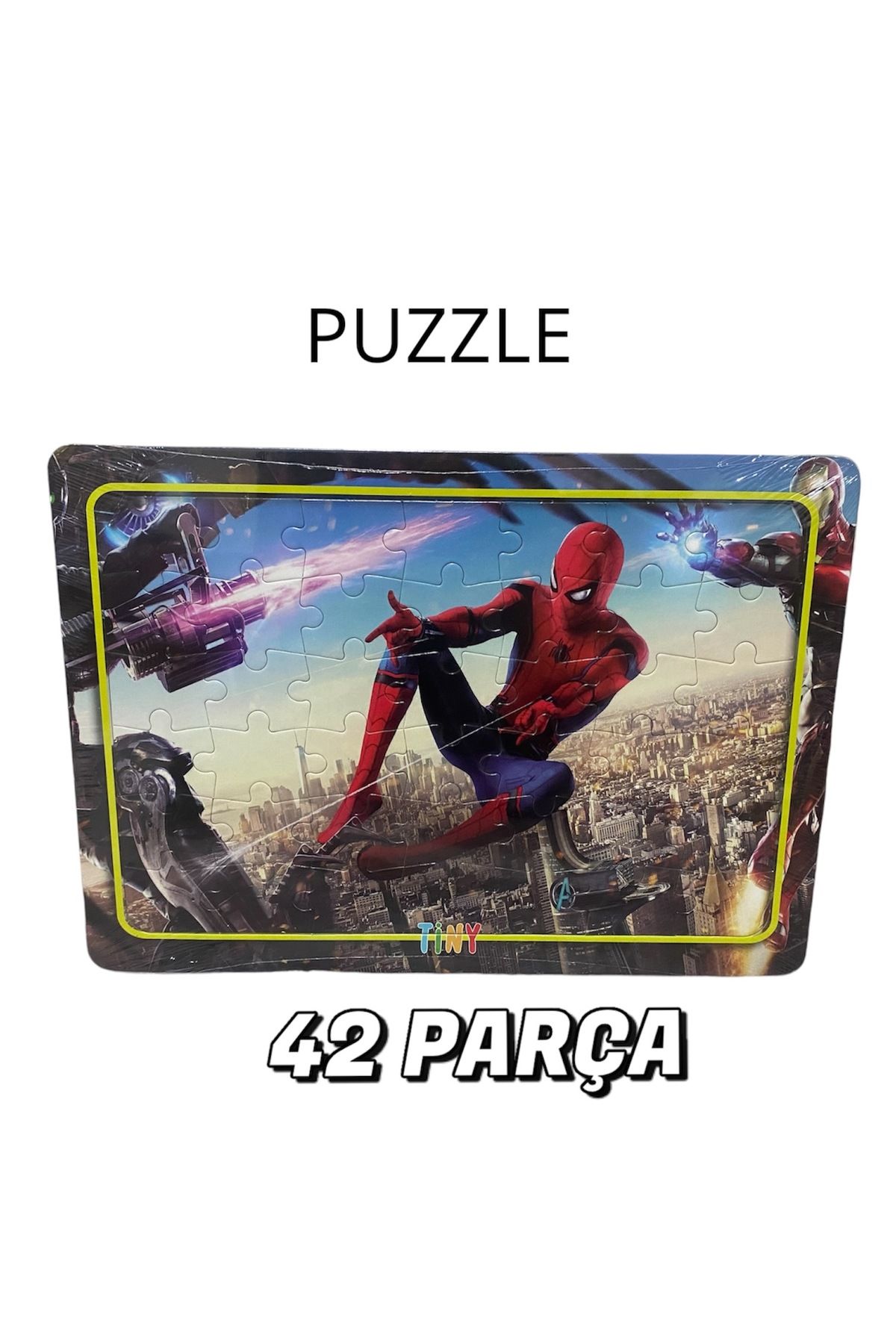 ÖRÜMCEK ADAM PUZZLE YAPBOZ VE BOYAMA KİTABI SET - 3