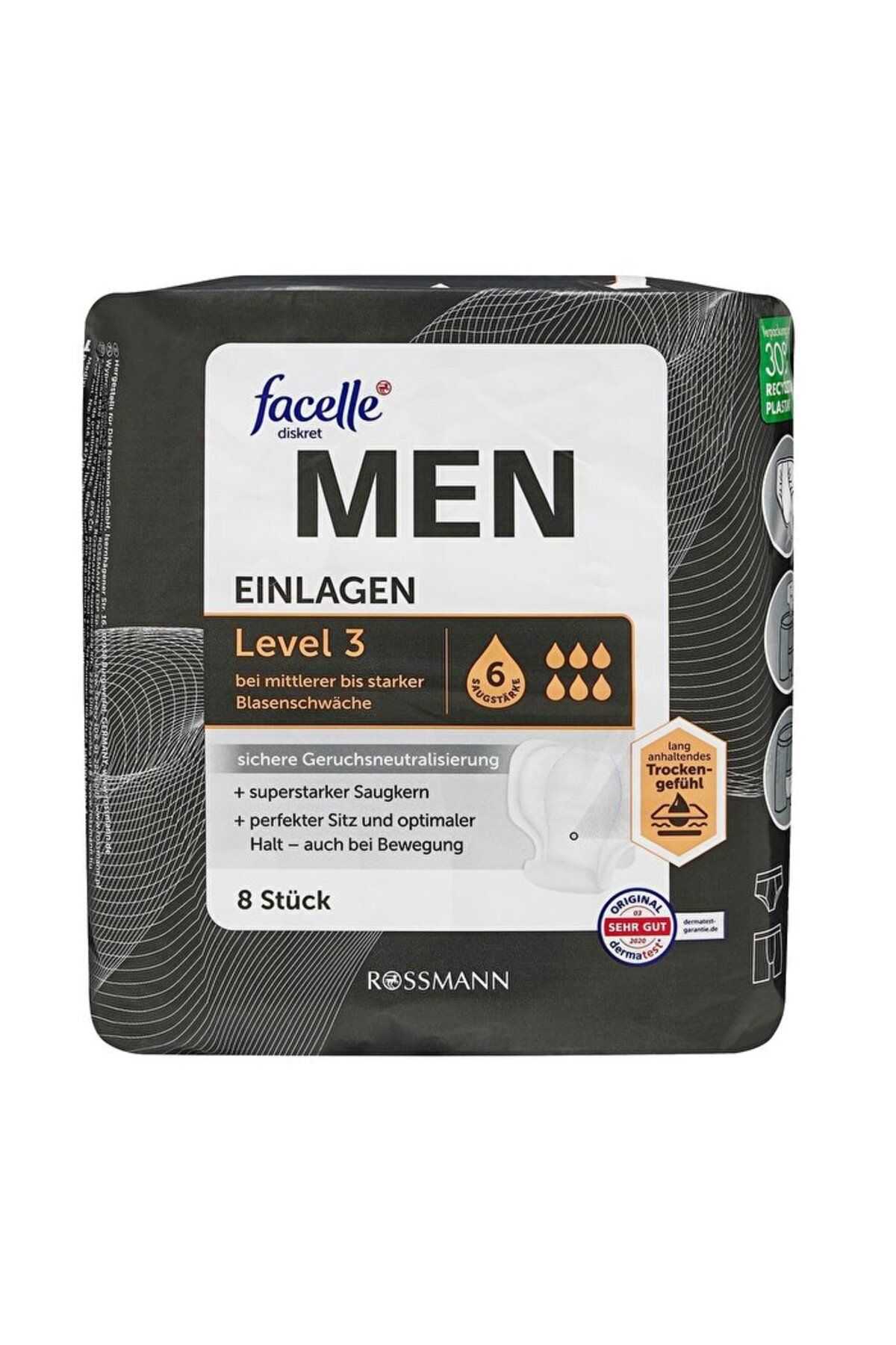 Facelle - Diskret Men Mesane Pedi - Level 3 - 8'li