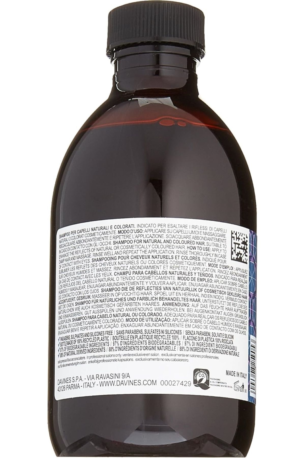 Davines-Alchemic Silver: Silicone-Free Purple Shampoo for Silver Tone Hair 9.46 Floz Beautysecretsq14 7