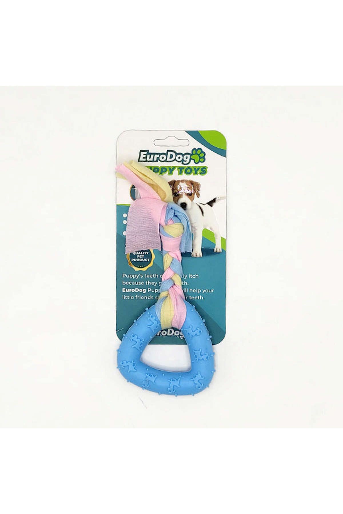 Eurodog Puppy Toys Mavi Üçgen Diş Kaşıma Oyuncağı YKTSN