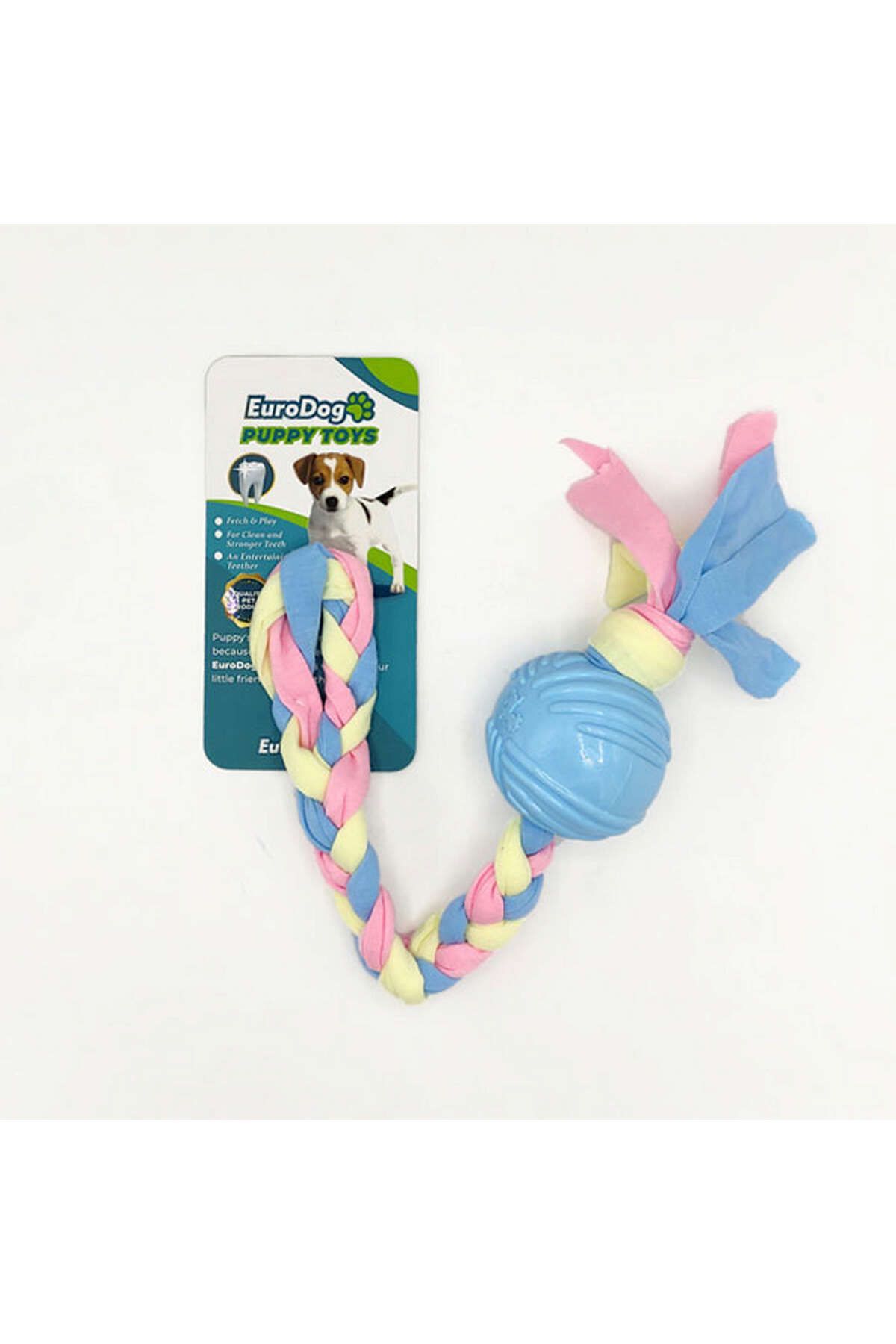Eurodog Puppy Toys Mavi Top Diş Kaşıma Oyuncağı YKTSN