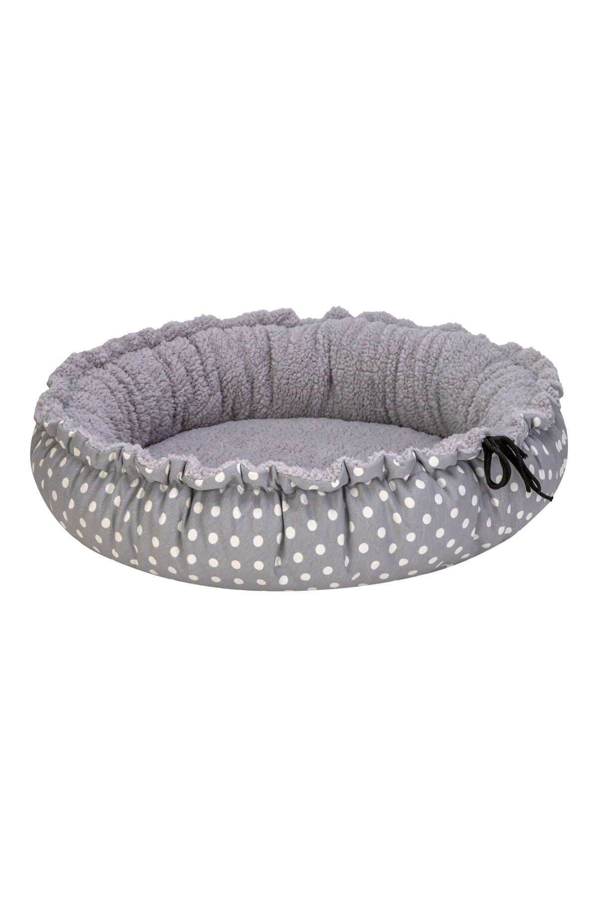 Pet Comfort Sunflower Kedi ve Köpek Yatağı Çift Taraflı Gri Dot/Peluş 85cm 1490603708