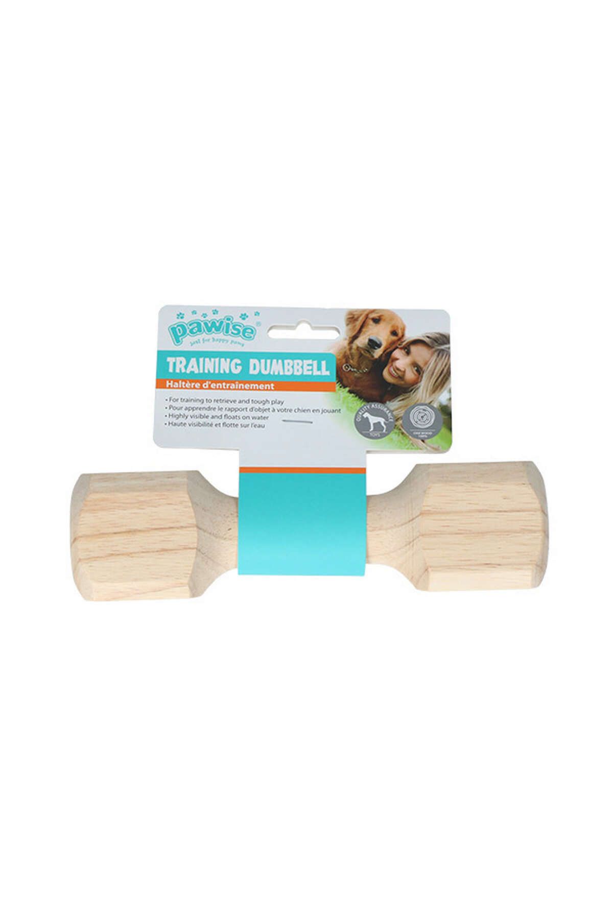 Pawise Ahşap Dambıl Kemik M - 20 Cm YKTSN