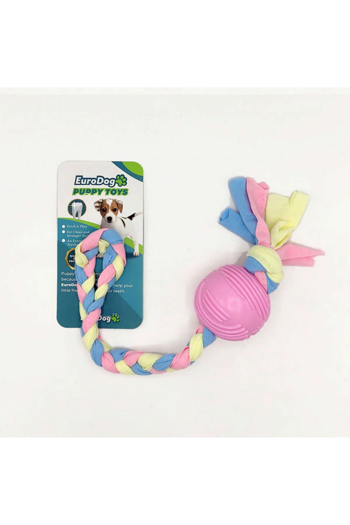 Eurodog Puppy Toys Pembe Top Diş Kaşıma Oyuncağı YKTSN