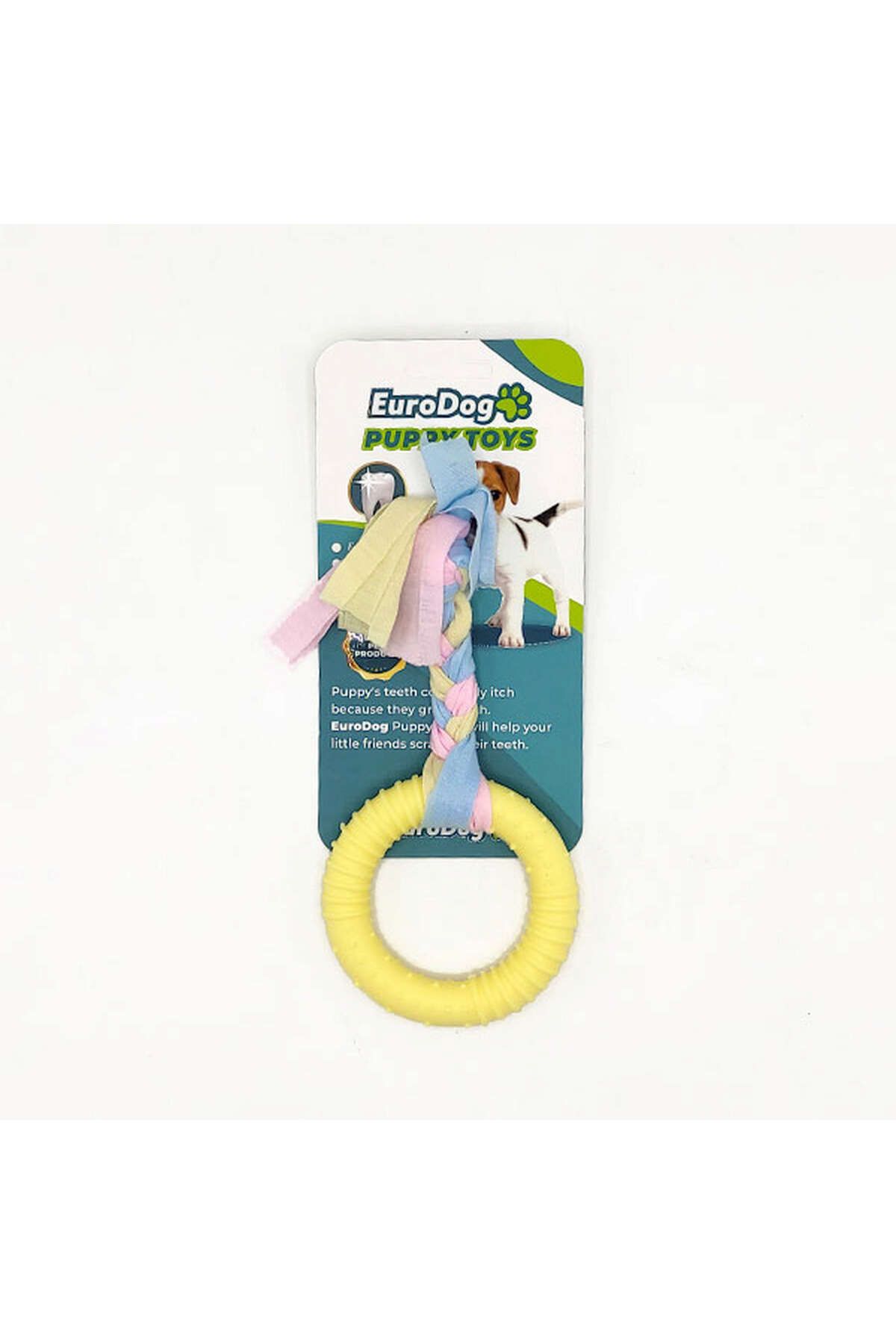 Eurodog Puppy Toys Sarı Halka Diş Kaşıma Oyuncağı YKTSN